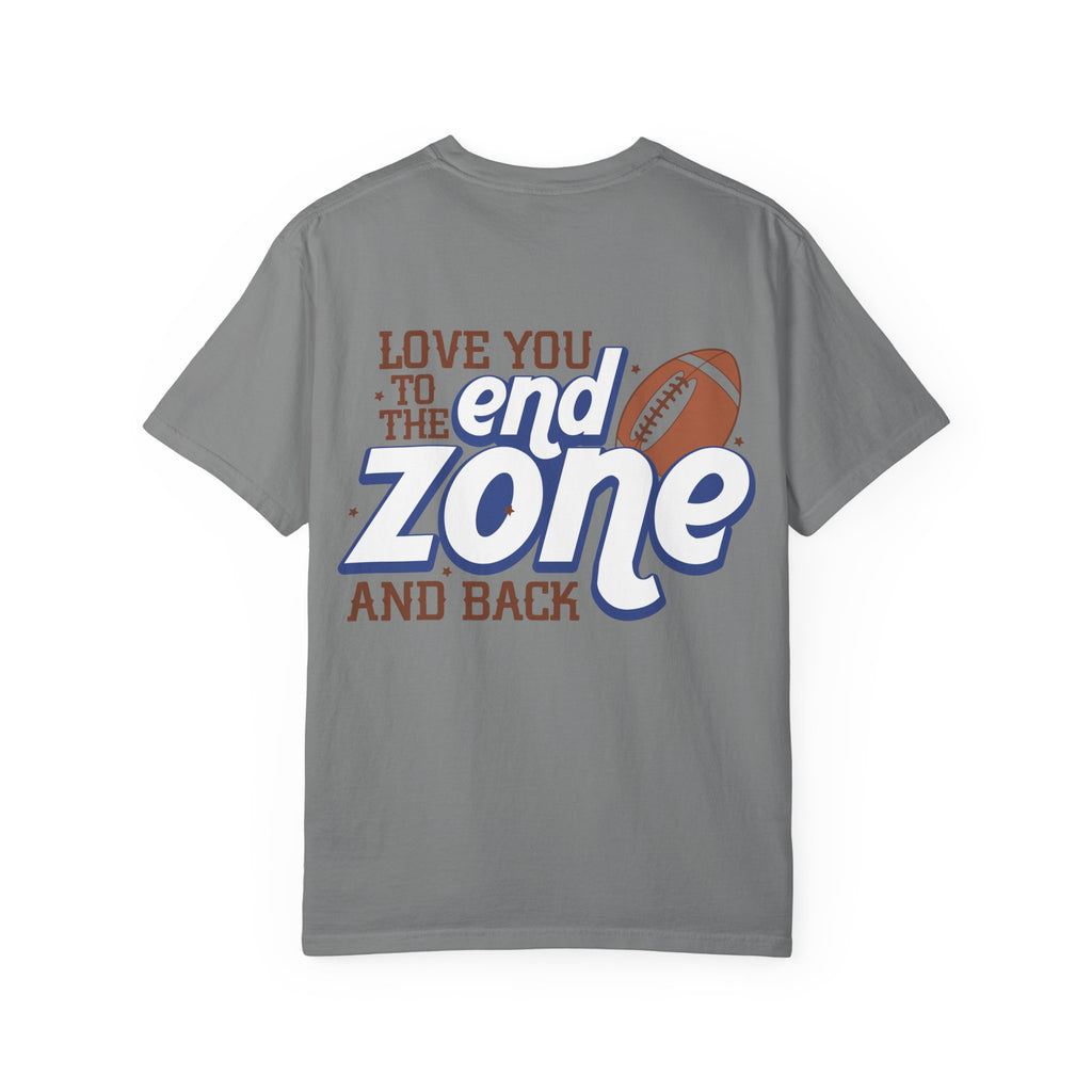 Leopard Print "Football MOM" Front & "Love You to the End Zone and Back" Back