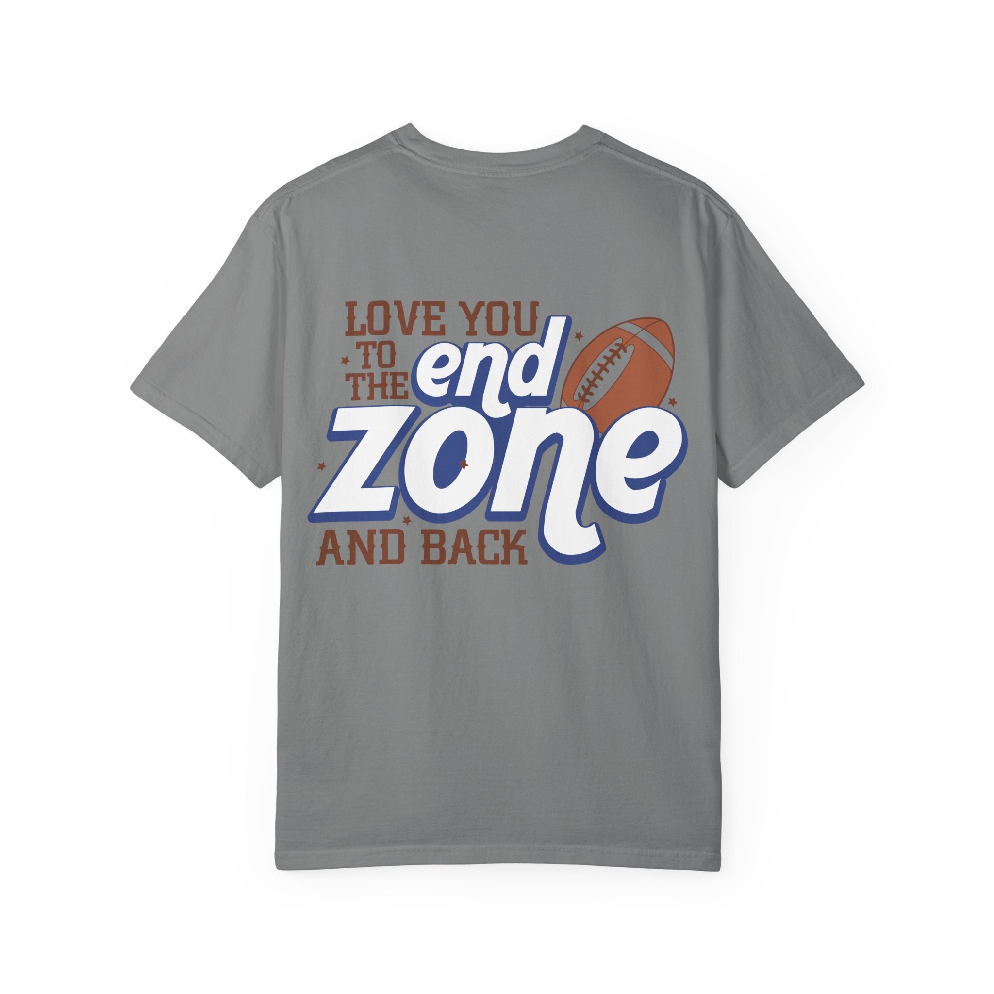 Leopard Print "Football MOM" Front & "Love You to the End Zone and Back" Back