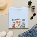 Duck Graphic T-Shirt — “My Flabbers Have Been Gasted” Cute Floral Duck Tee