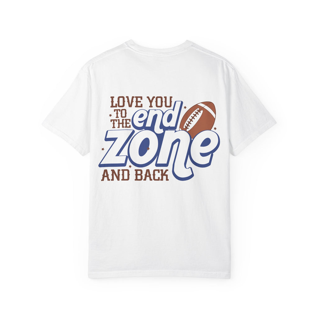 Leopard Print "Football MOM" Front & "Love You to the End Zone and Back" Back