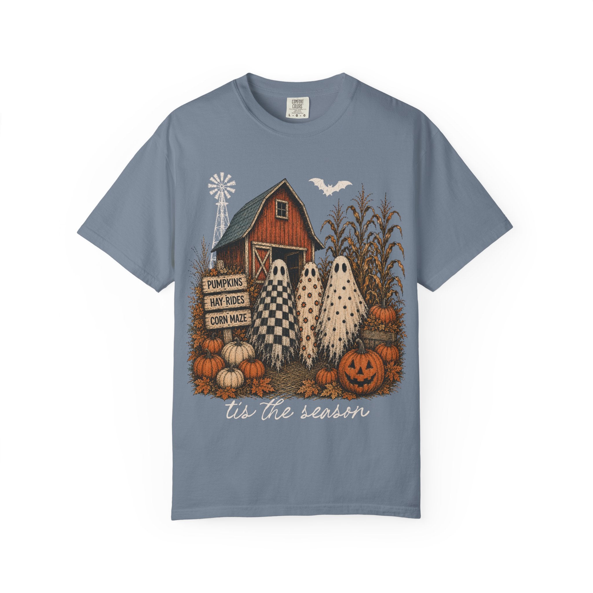 Halloween Ghosts on the Farm T-Shirt