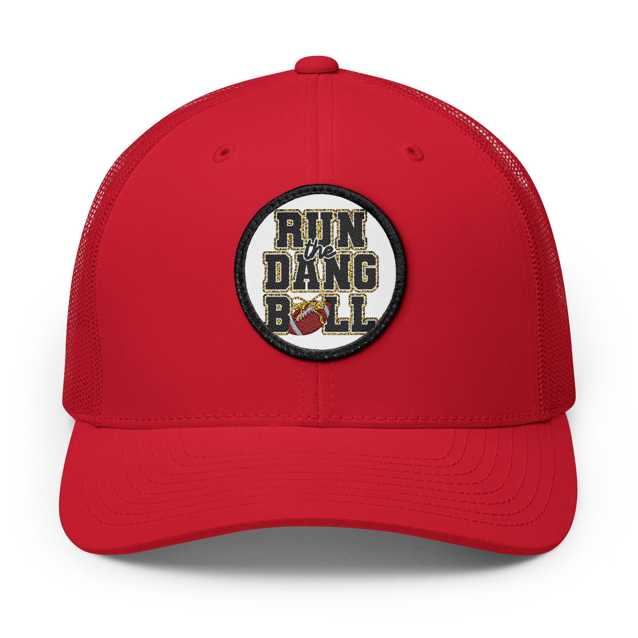 Trucker Hat — 'Run Dang Roll' Embroidered Patch Snapback
