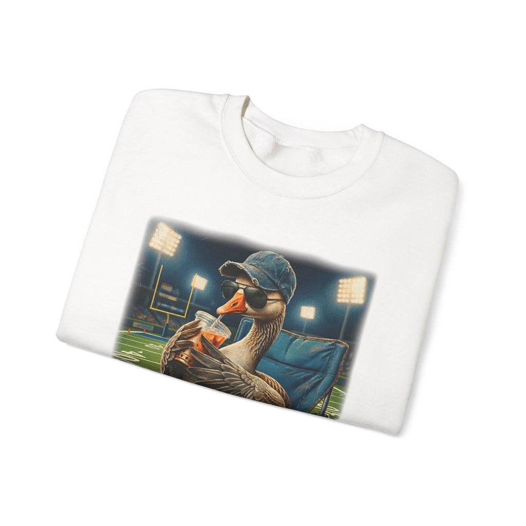 Crewneck Sweatshirt - 'I Live Here Now' Goose Stadium Graphic