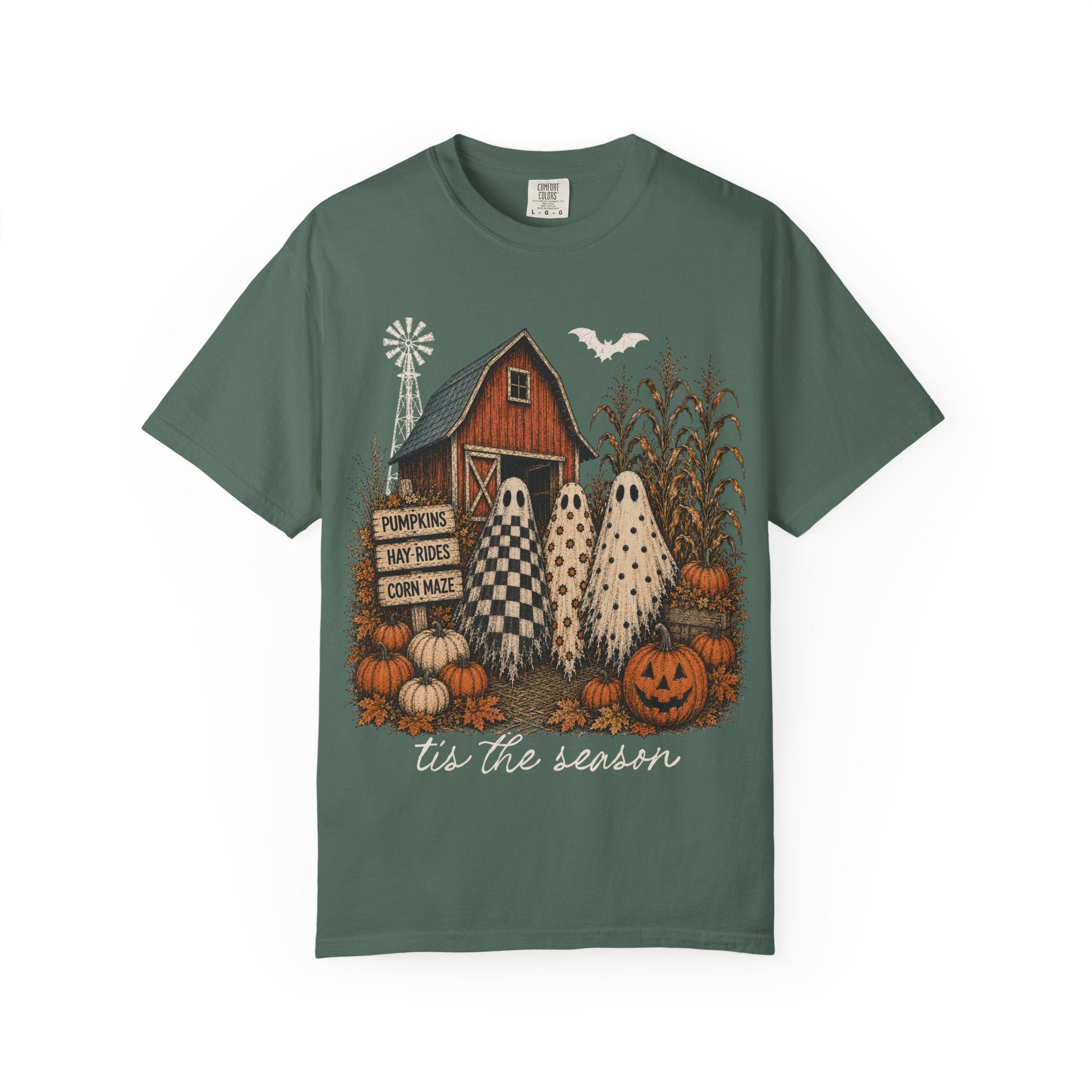 Halloween Ghosts on the Farm T-Shirt