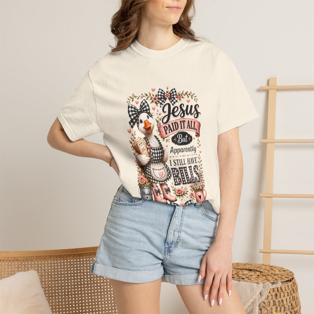 Jesus Paid It All Bell Farmhouse T-Shirt