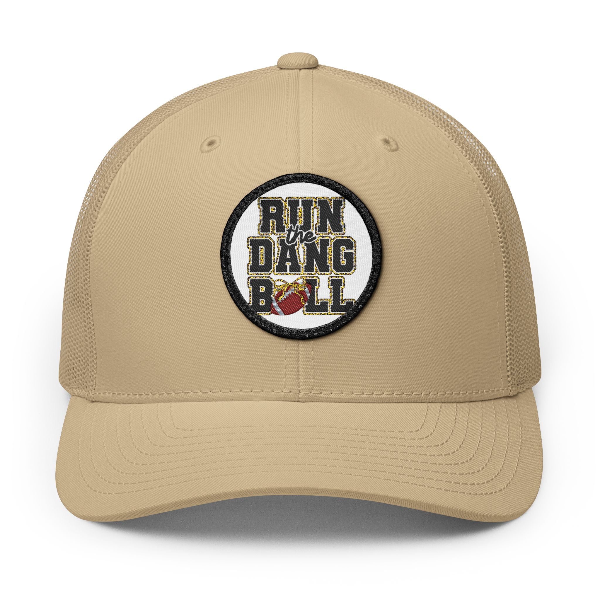 Trucker Hat — 'Run Dang Roll' Embroidered Patch Snapback