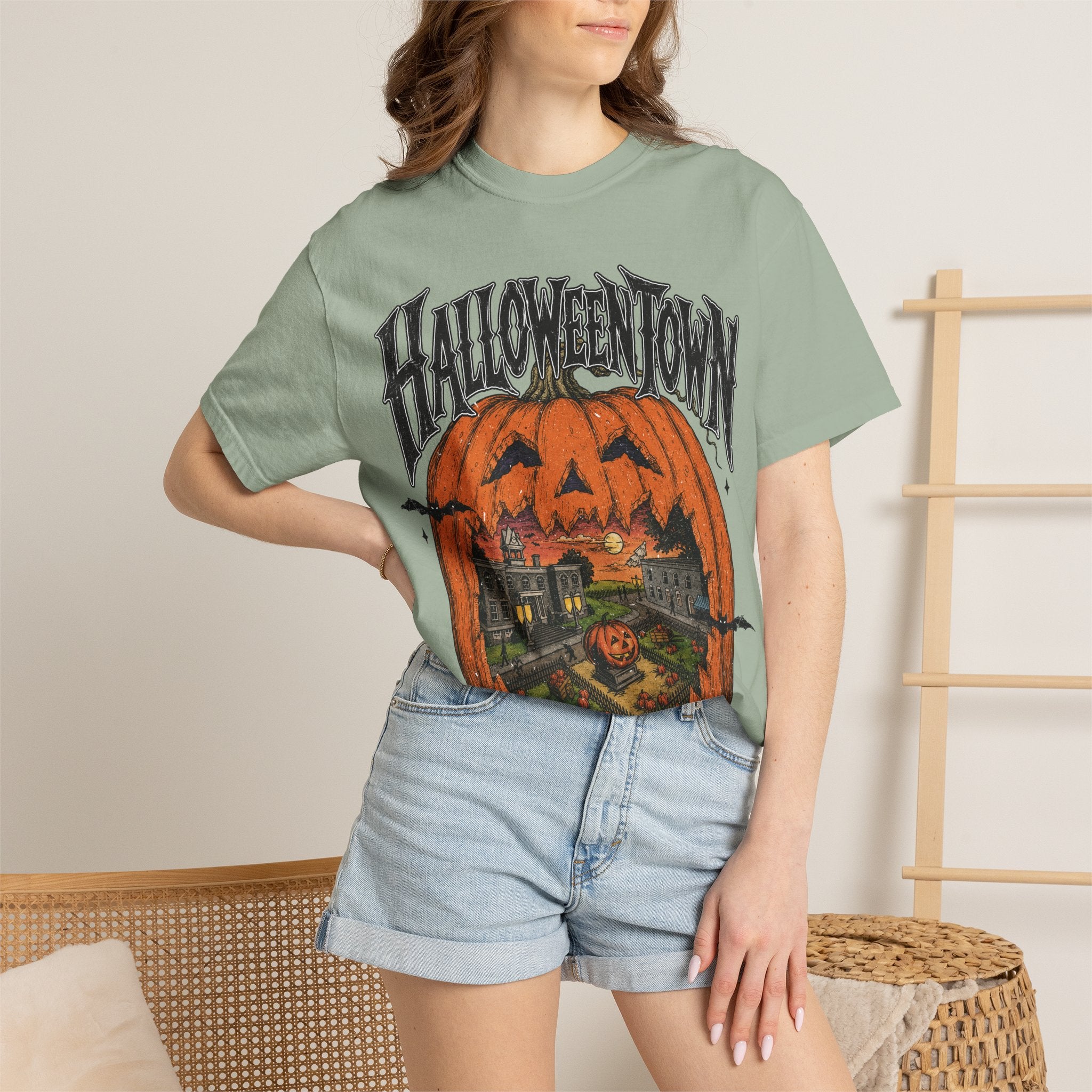 Halloween Town Pumpkin Graphic T-Shirt