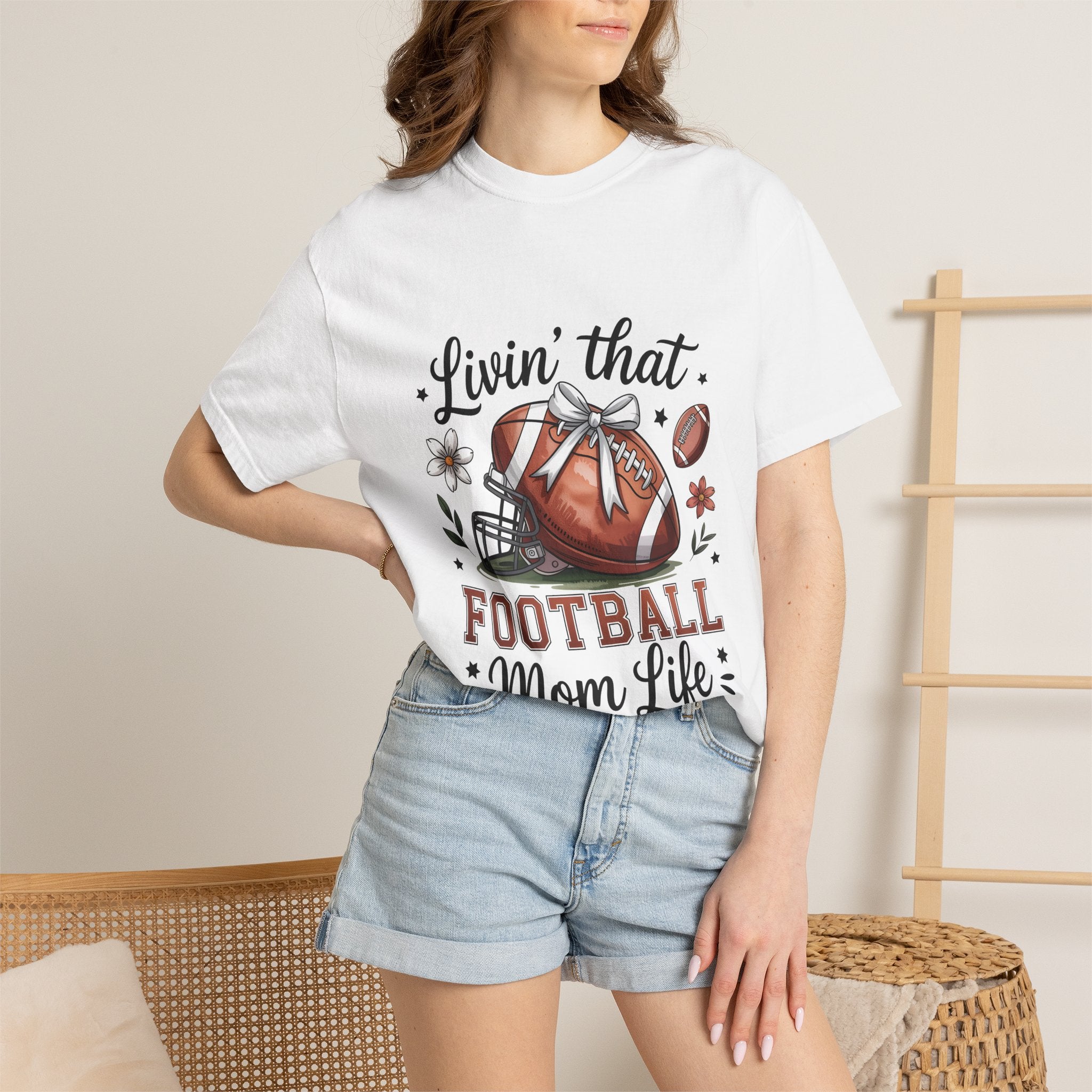 "Livin' That Football Mom Life" Graphic Tee