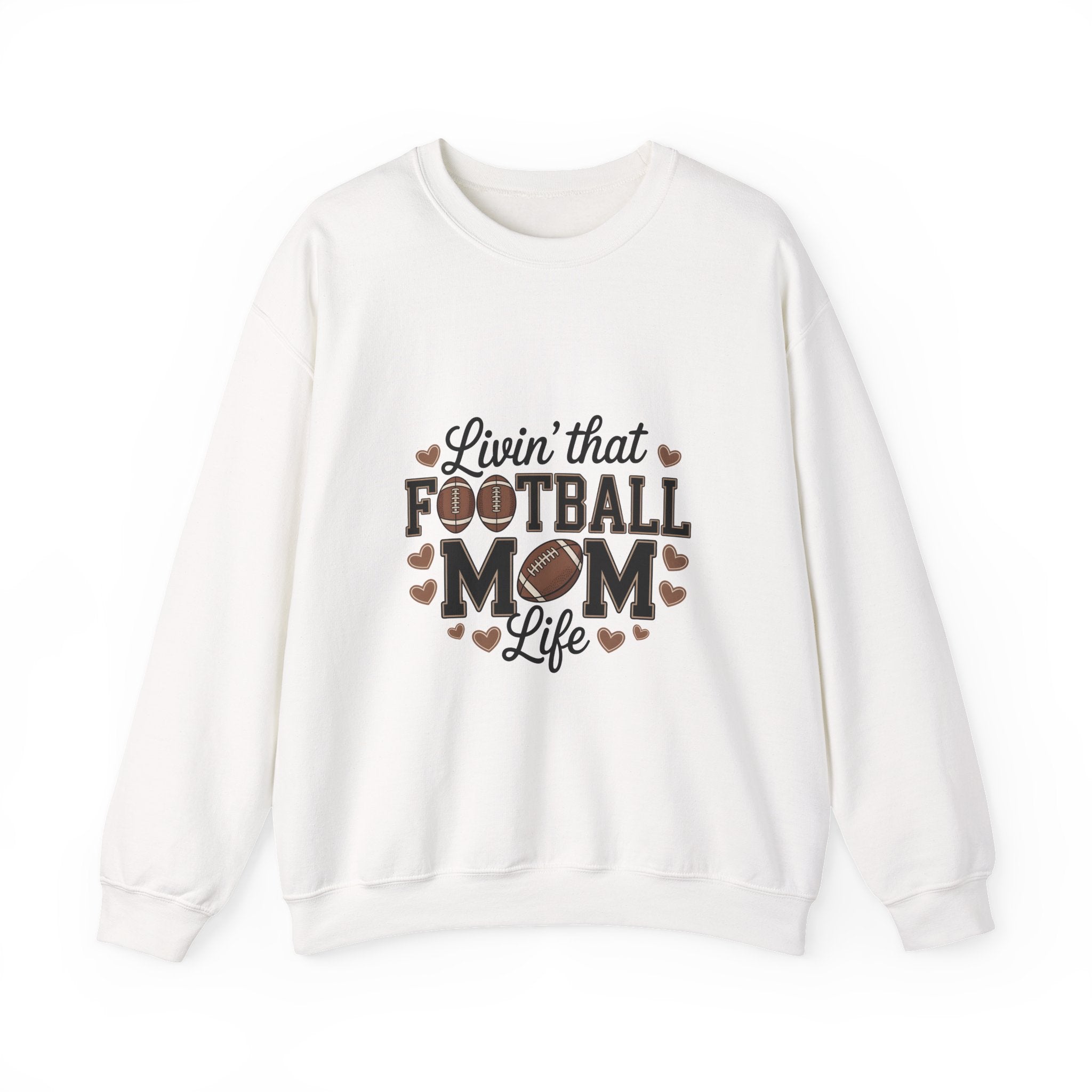 "Livin' That Football Mom Life" Crewneck