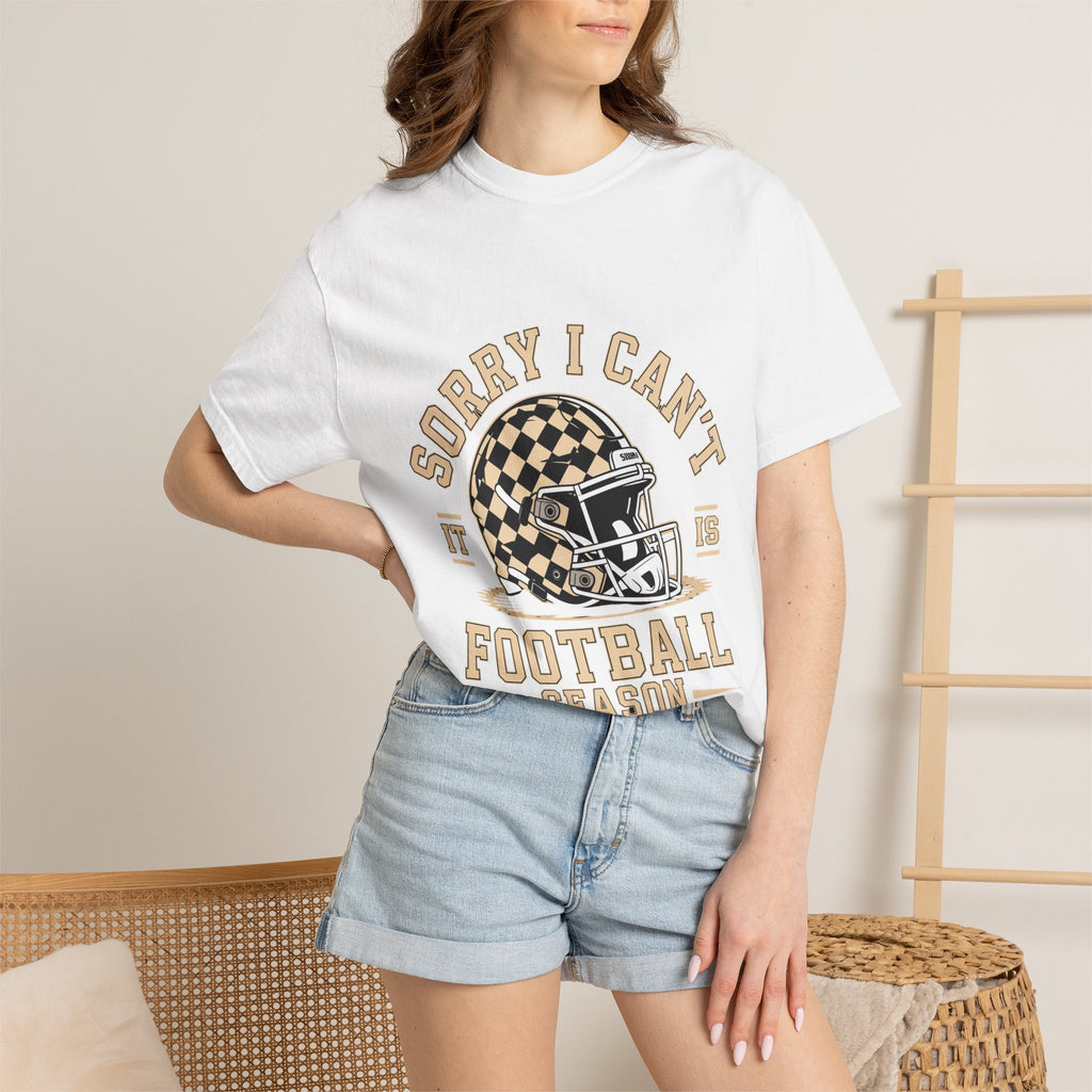 Sorry I Can't — Football Season T-Shirt