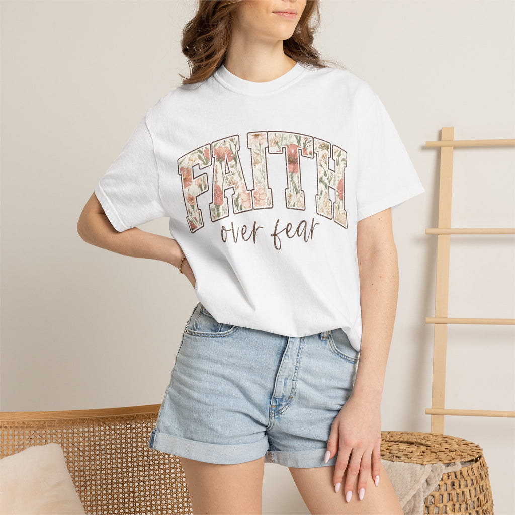 Faith Over Fear Floral T-Shirt