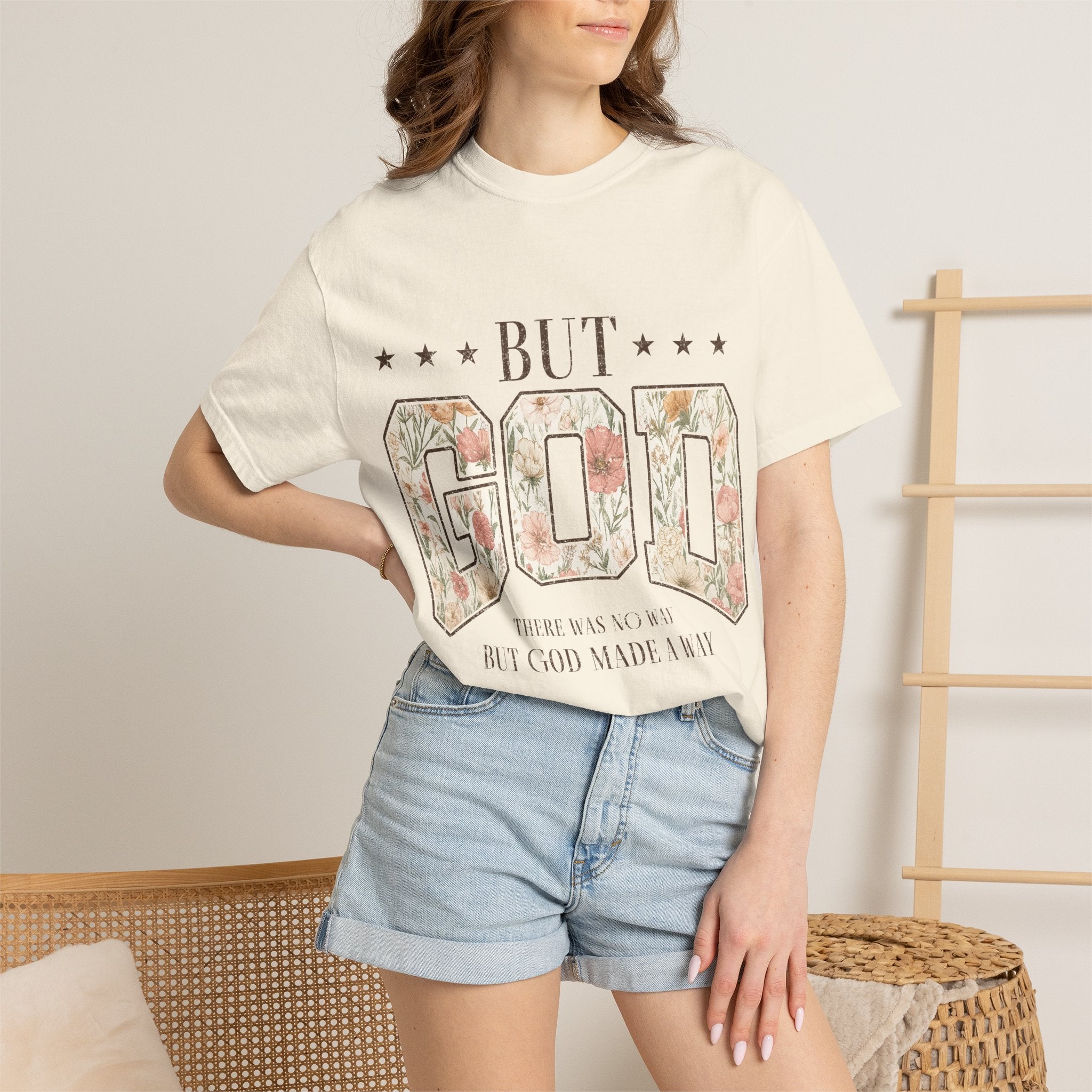 But God Floral T‑Shirt