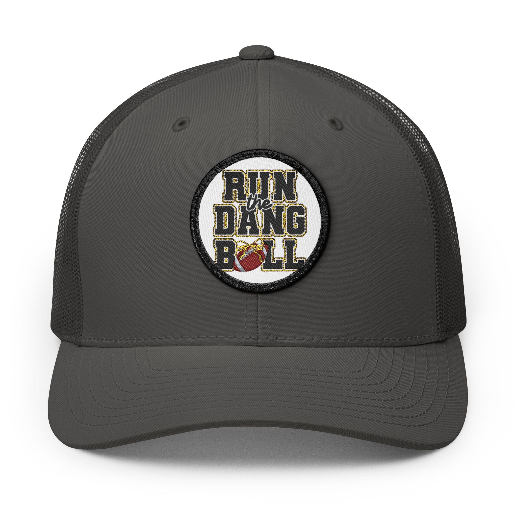 Trucker Hat — 'Run Dang Roll' Embroidered Patch Snapback