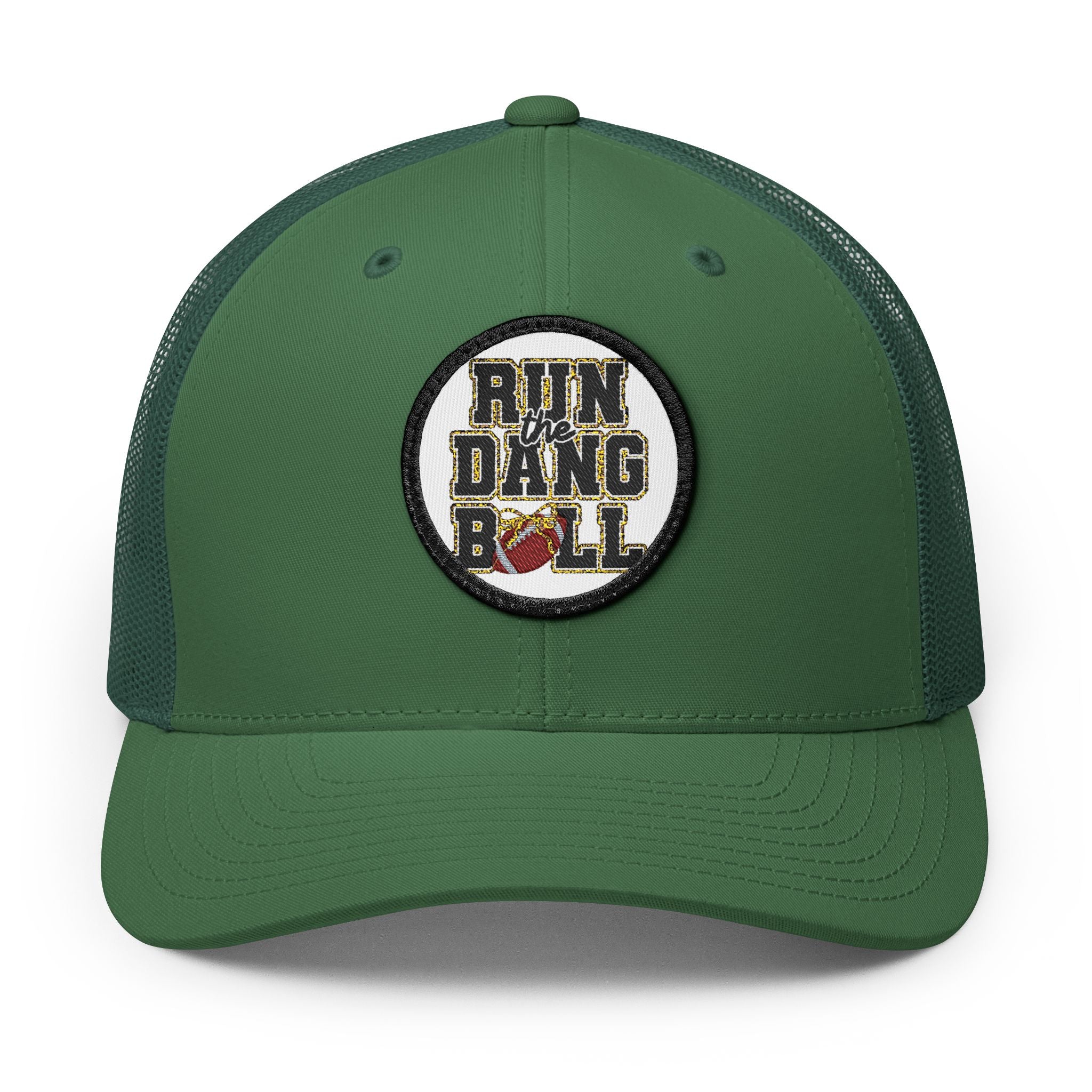 Trucker Hat — 'Run Dang Roll' Embroidered Patch Snapback