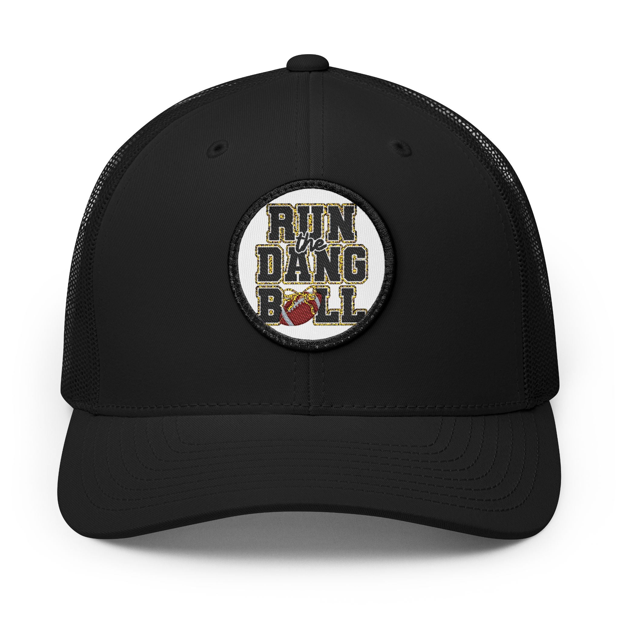 Trucker Hat — 'Run Dang Roll' Embroidered Patch Snapback