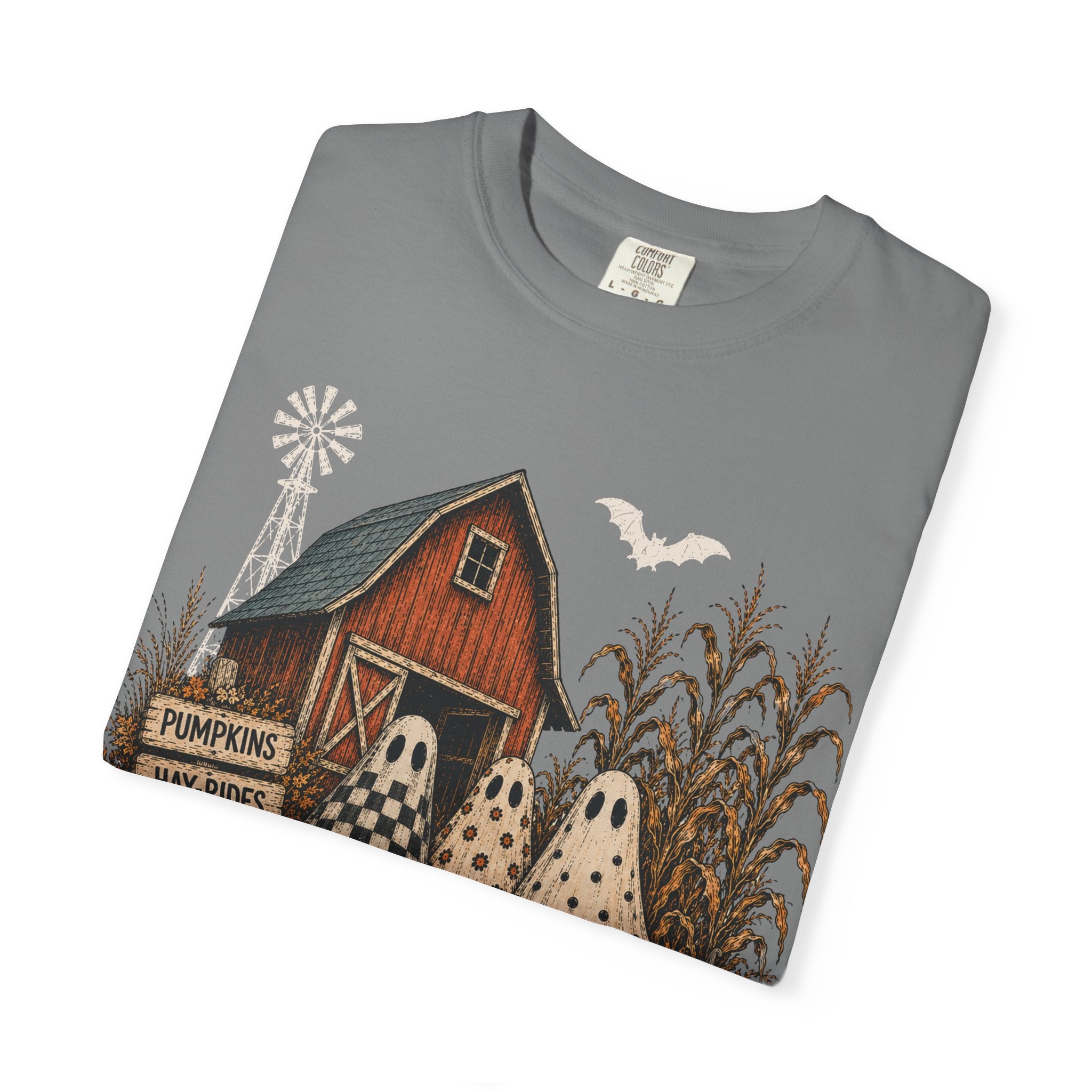 Halloween Ghosts on the Farm T-Shirt