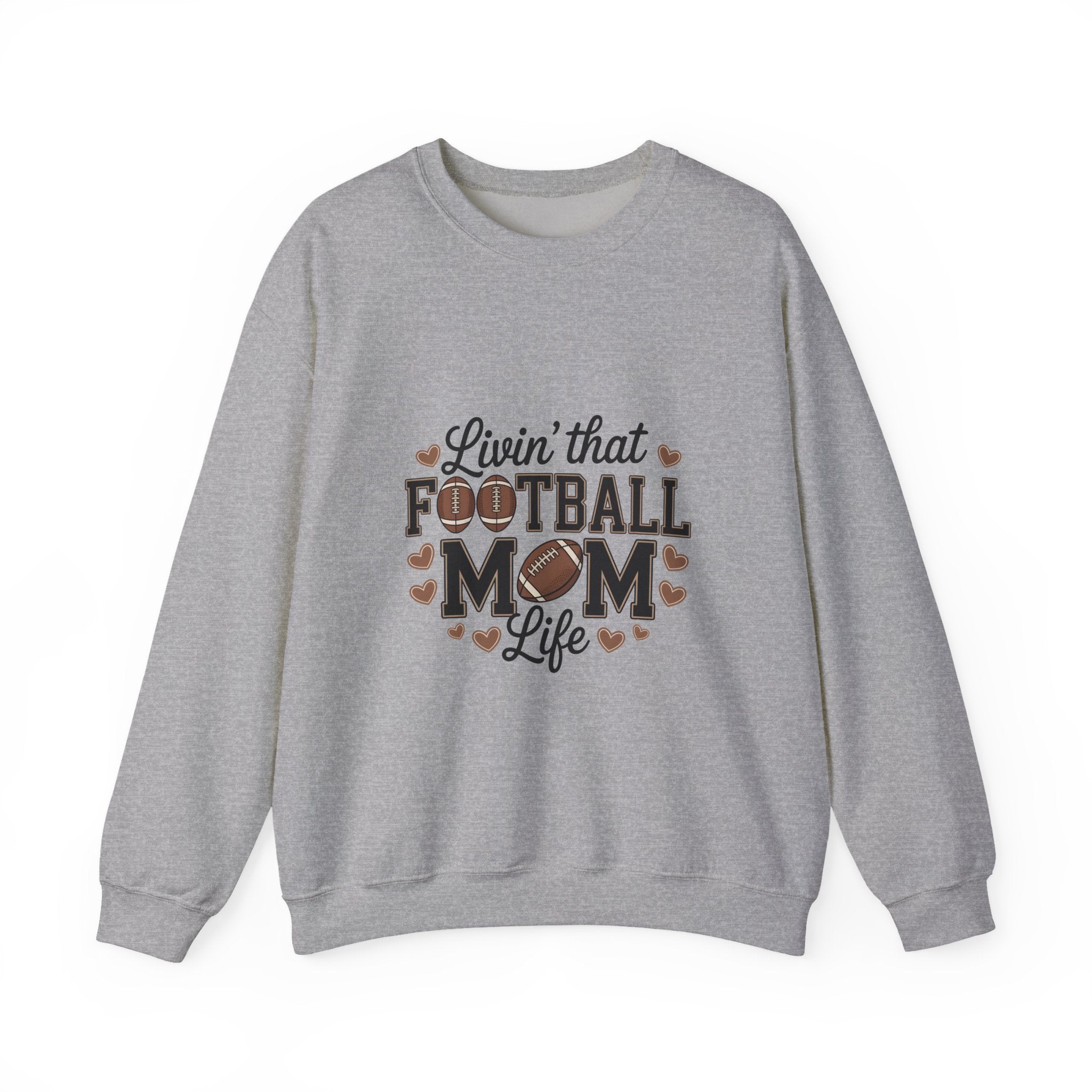 "Livin' That Football Mom Life" Crewneck