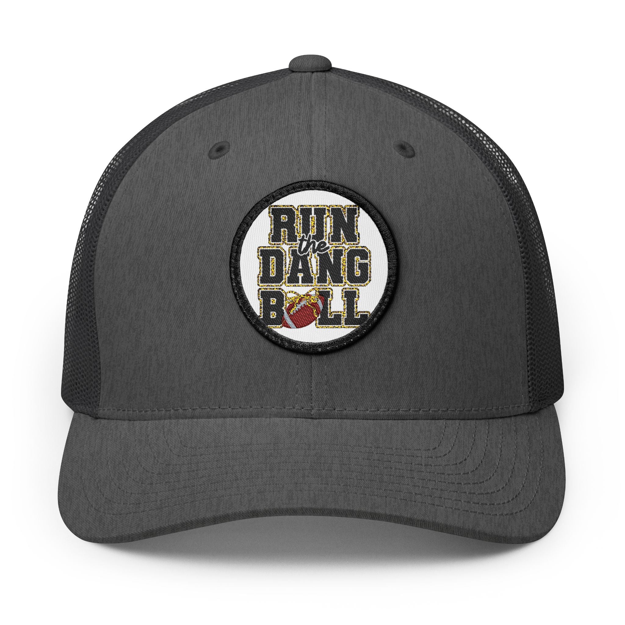 Trucker Hat — 'Run Dang Roll' Embroidered Patch Snapback
