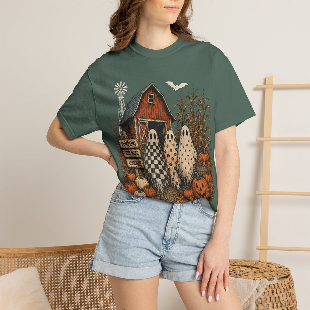 Halloween Ghosts on the Farm T-Shirt