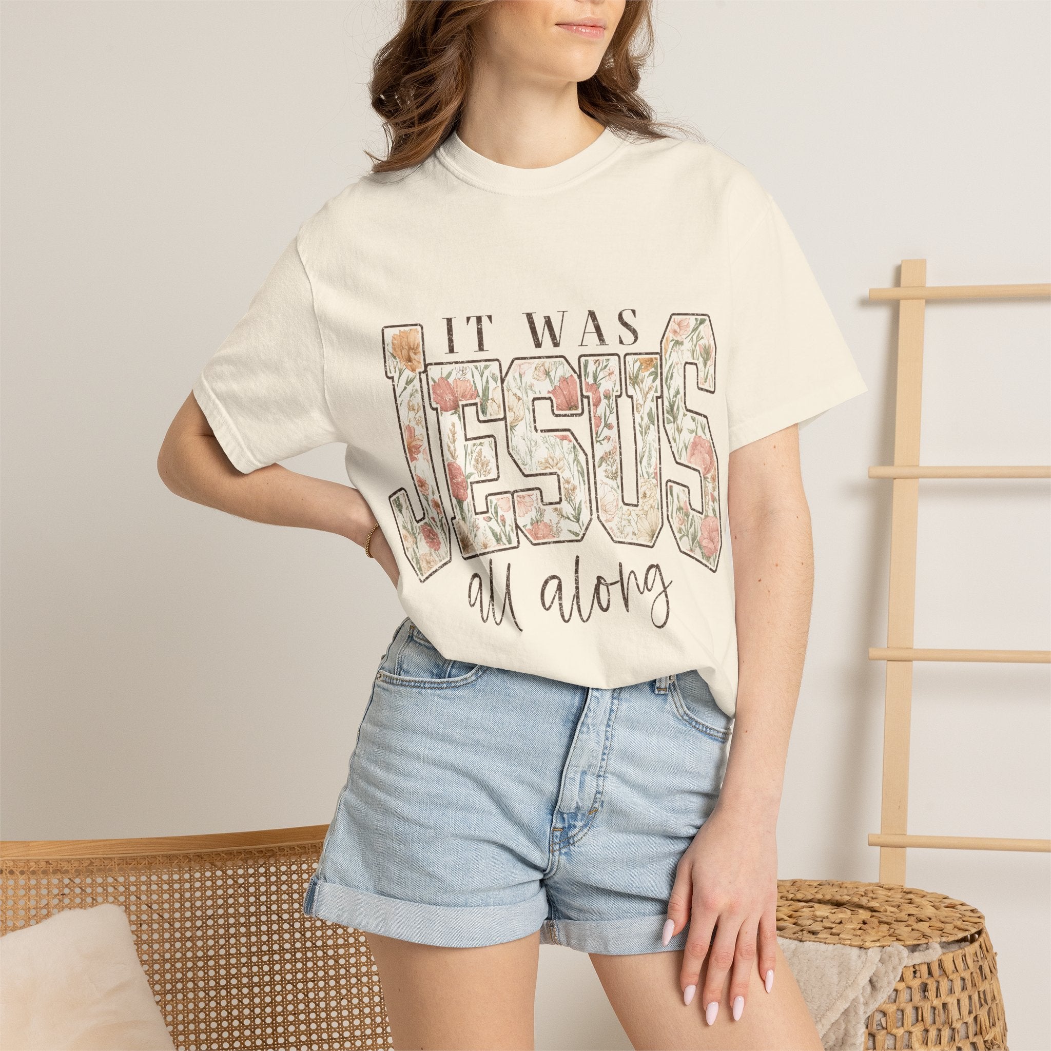 Jesus Floral T-Shirt