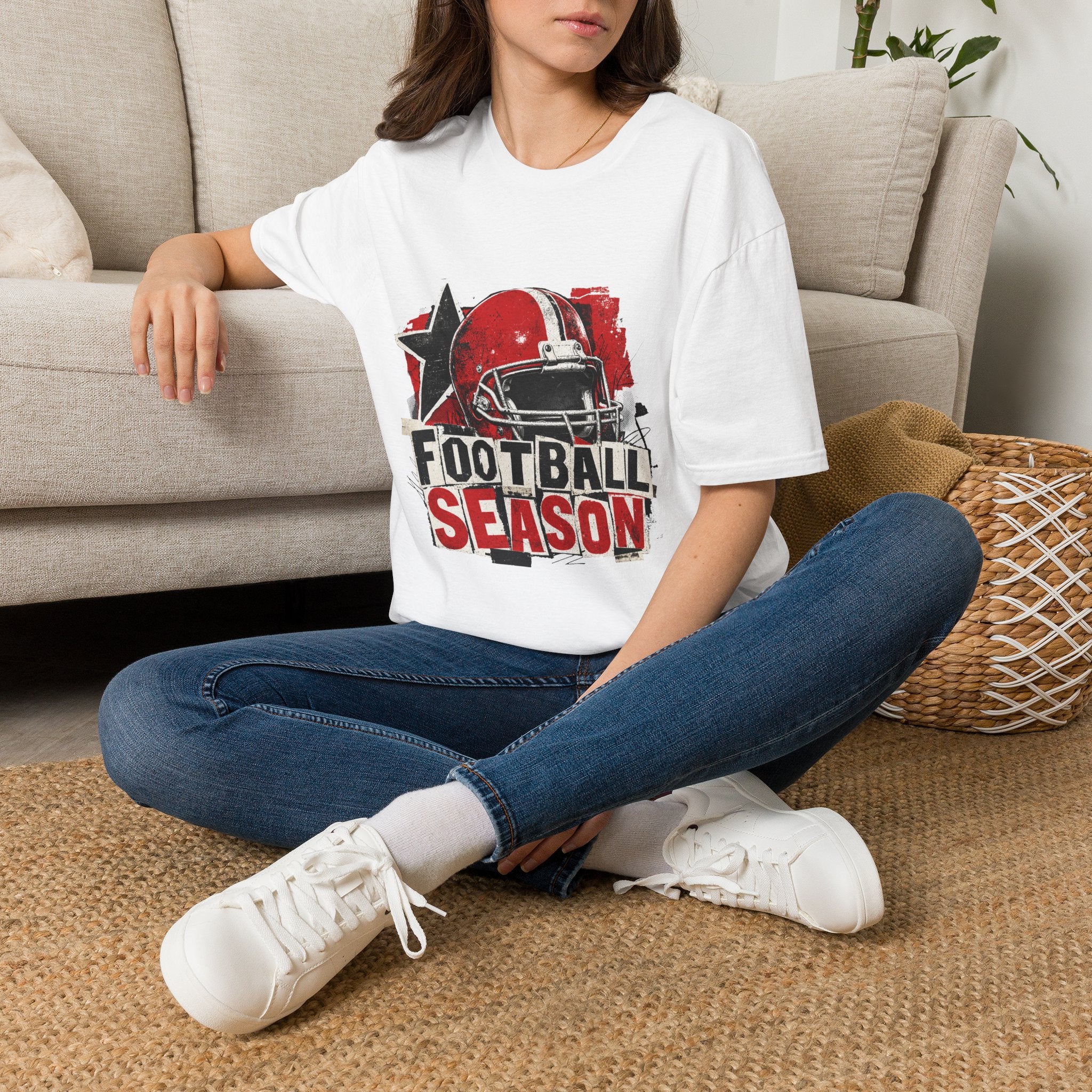 Vintage Helmet Football Graphic T