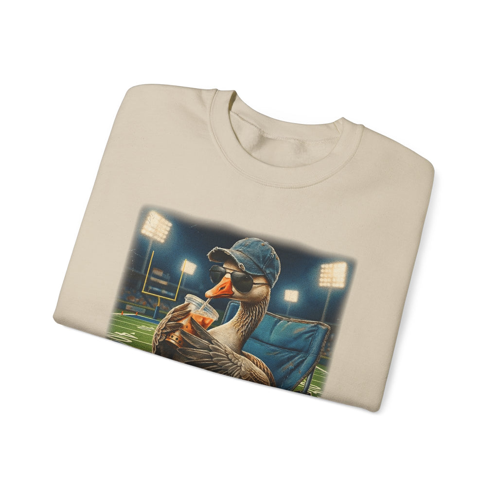 Crewneck Sweatshirt - 'I Live Here Now' Goose Stadium Graphic