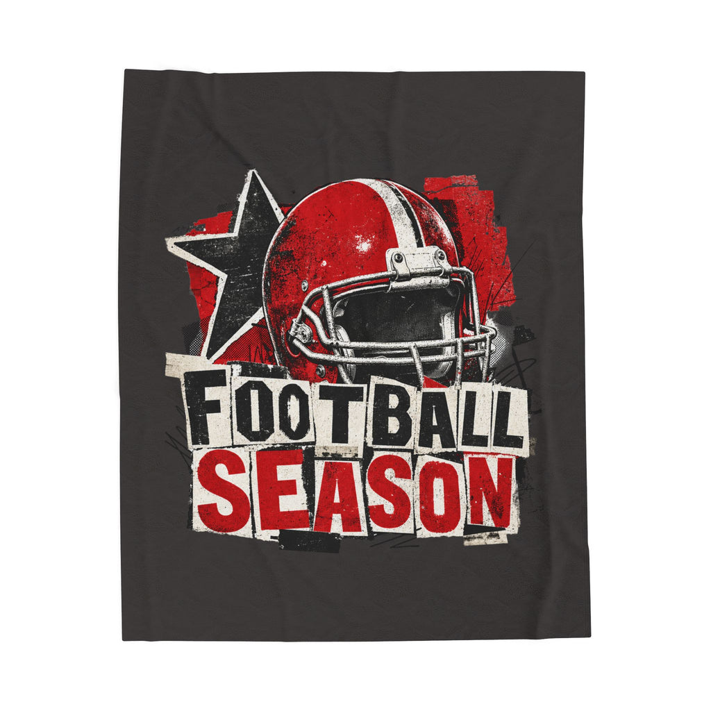 Football Season Velveteen Plush Blanket