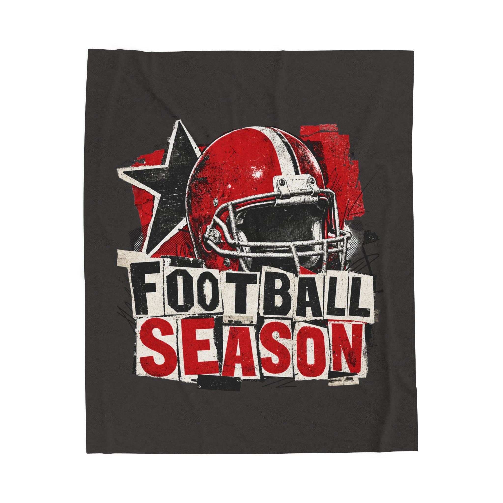 Football Season Velveteen Plush Blanket