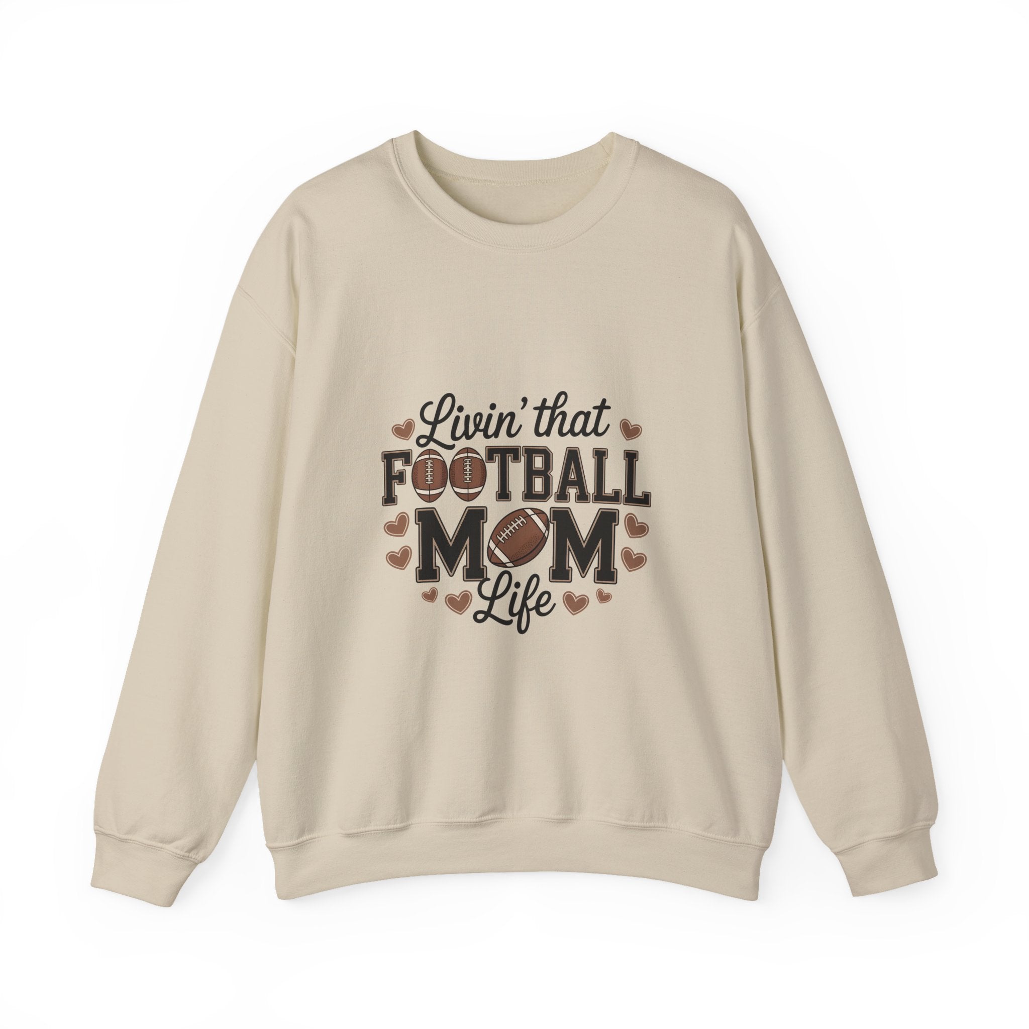 "Livin' That Football Mom Life" Crewneck