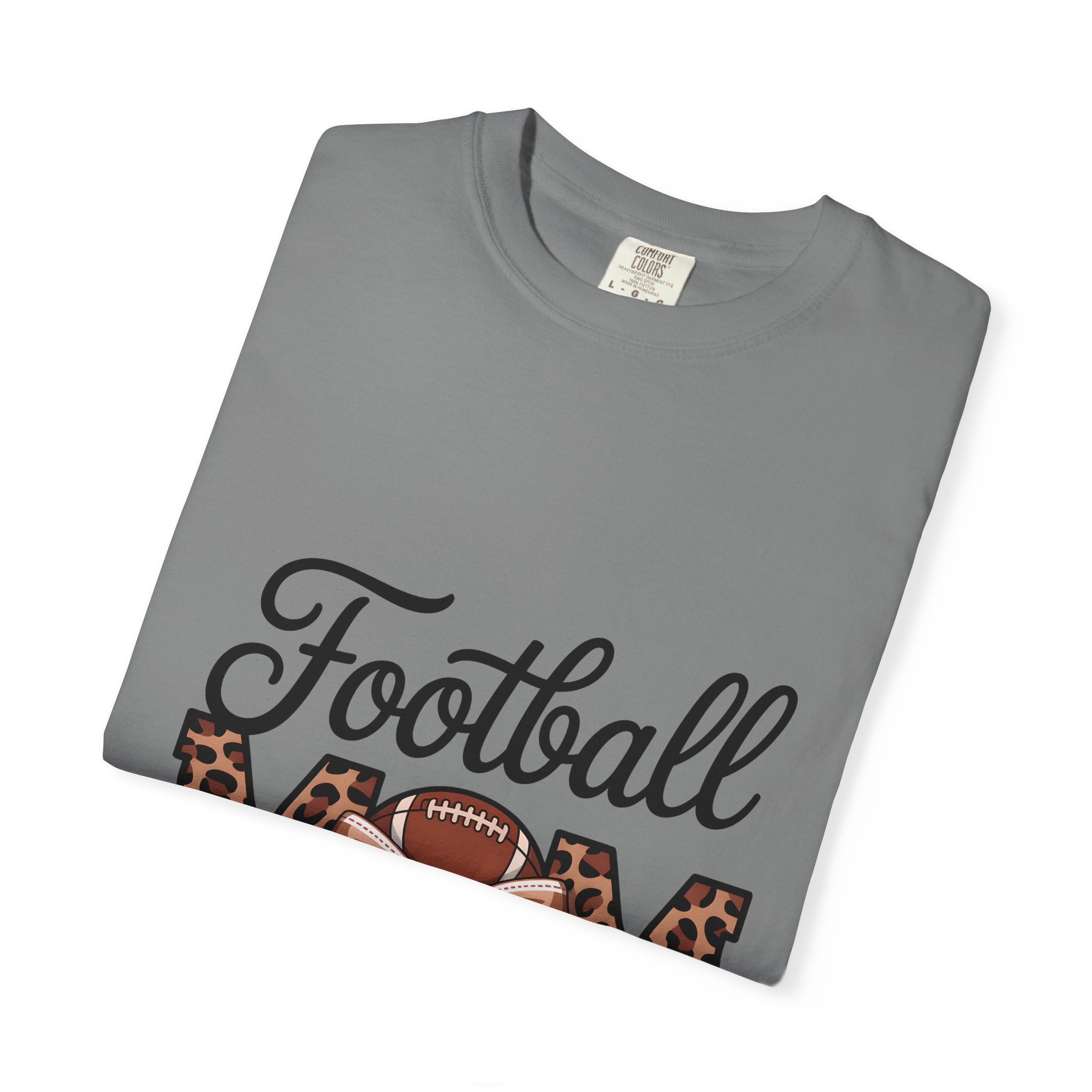 Leopard Print "Football MOM" Front & "Love You to the End Zone and Back" Back