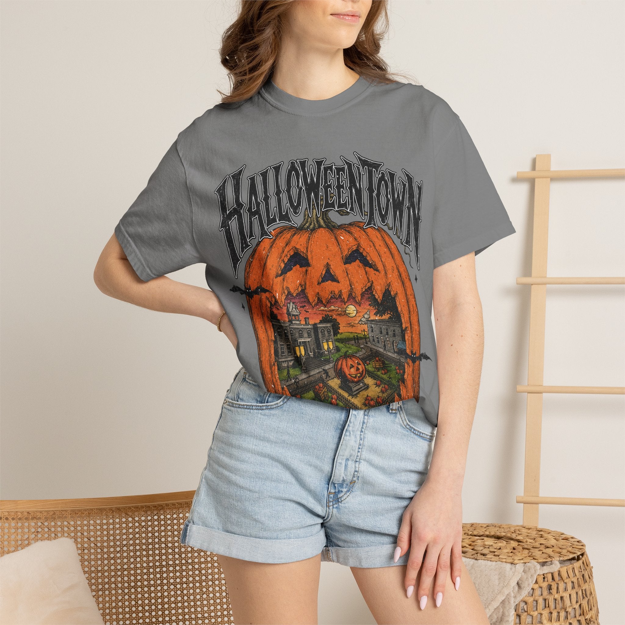 Halloween Town Pumpkin Graphic T-Shirt