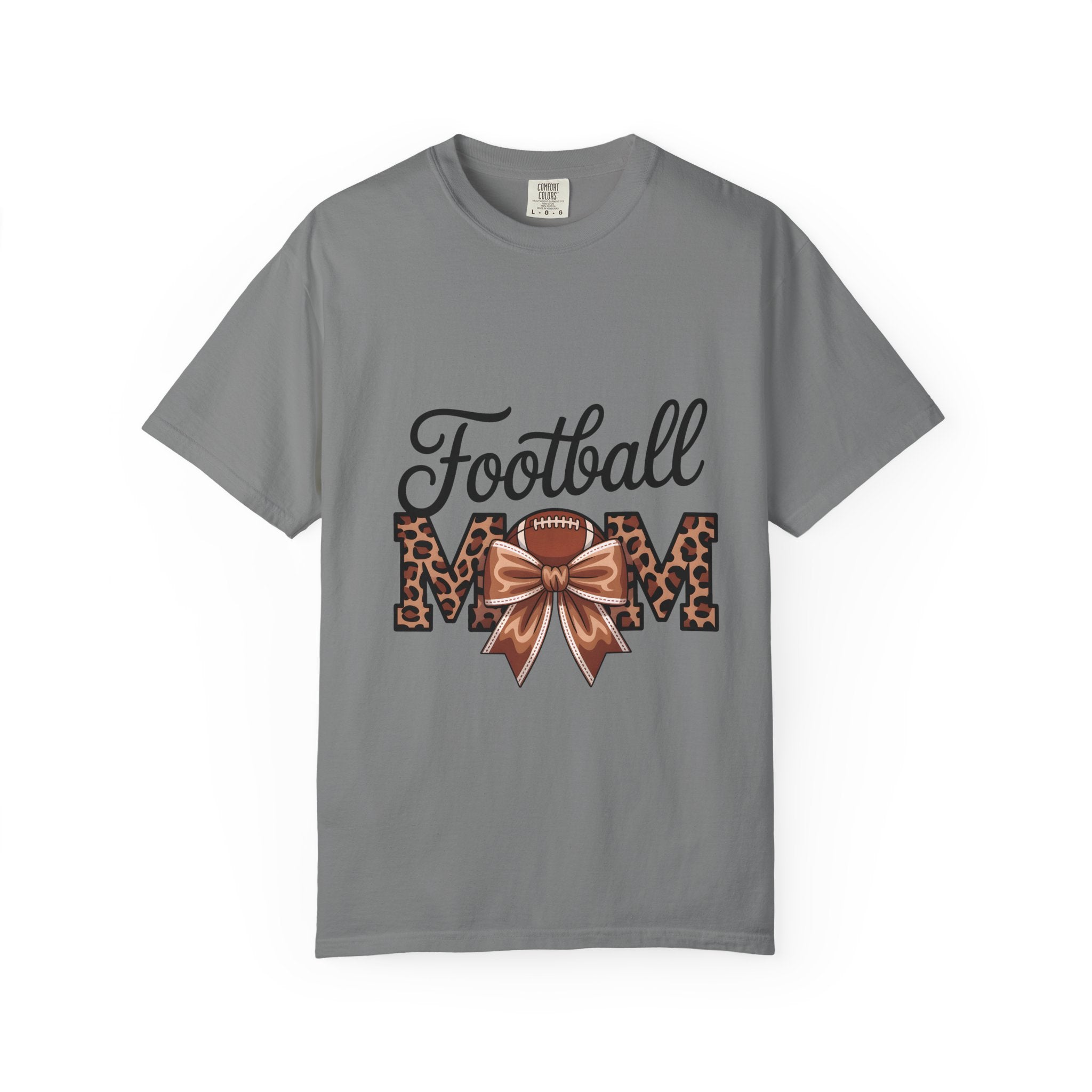 Leopard Print "Football MOM" Front & "Love You to the End Zone and Back" Back