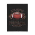 Football 'Eat. Sleep. Football. Repeat.' Velveteen Plush Blanket