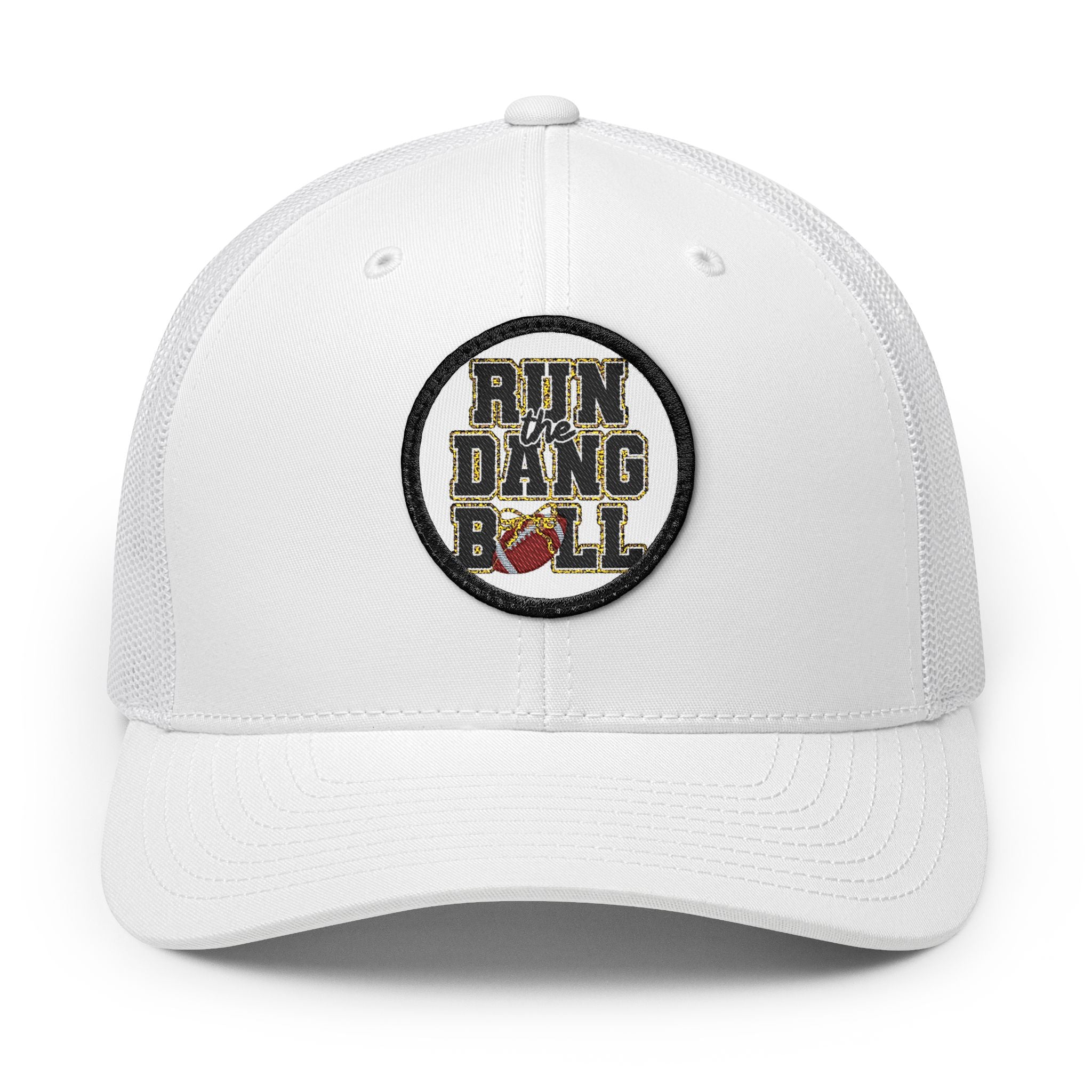 Trucker Hat — 'Run Dang Roll' Embroidered Patch Snapback