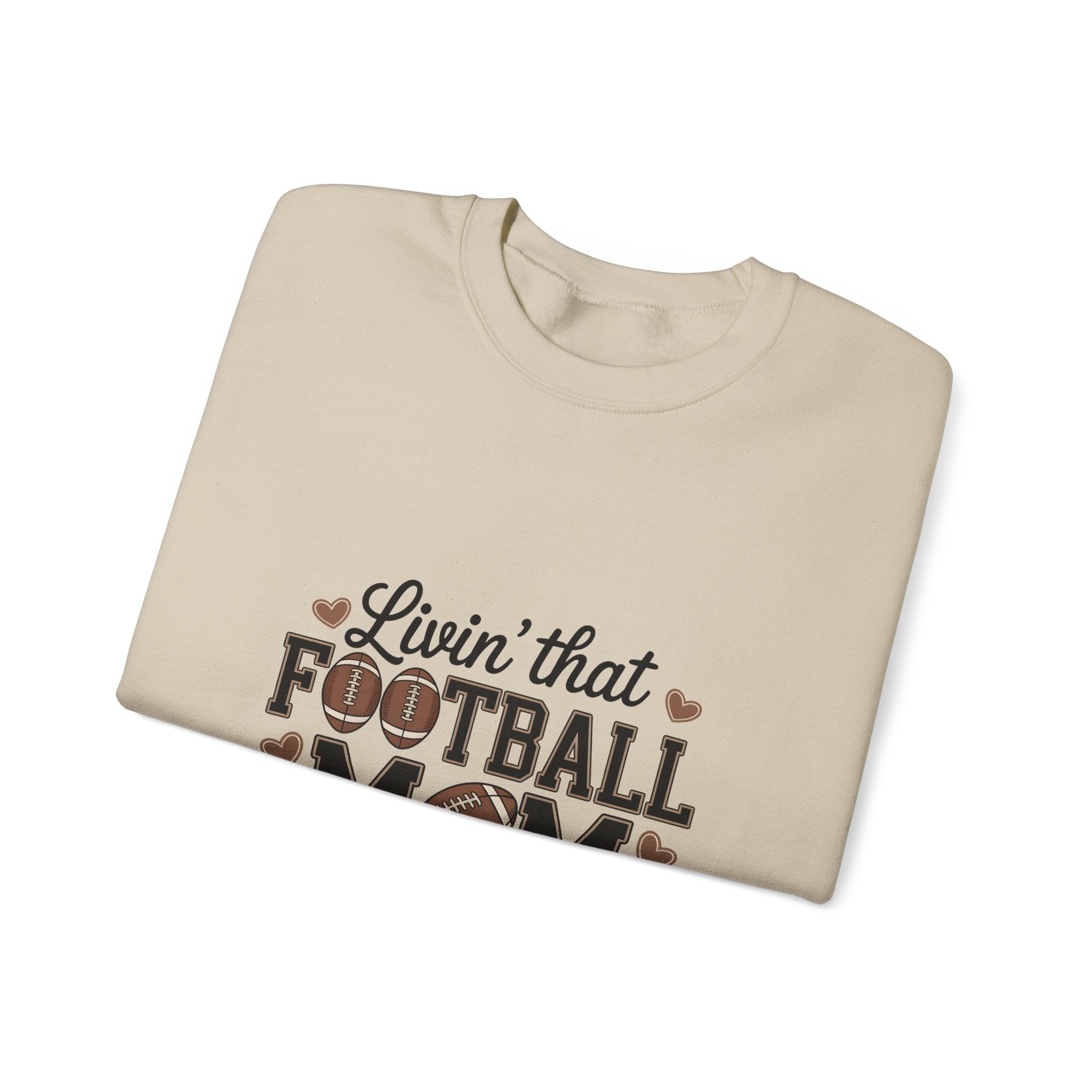 "Livin' That Football Mom Life" Crewneck