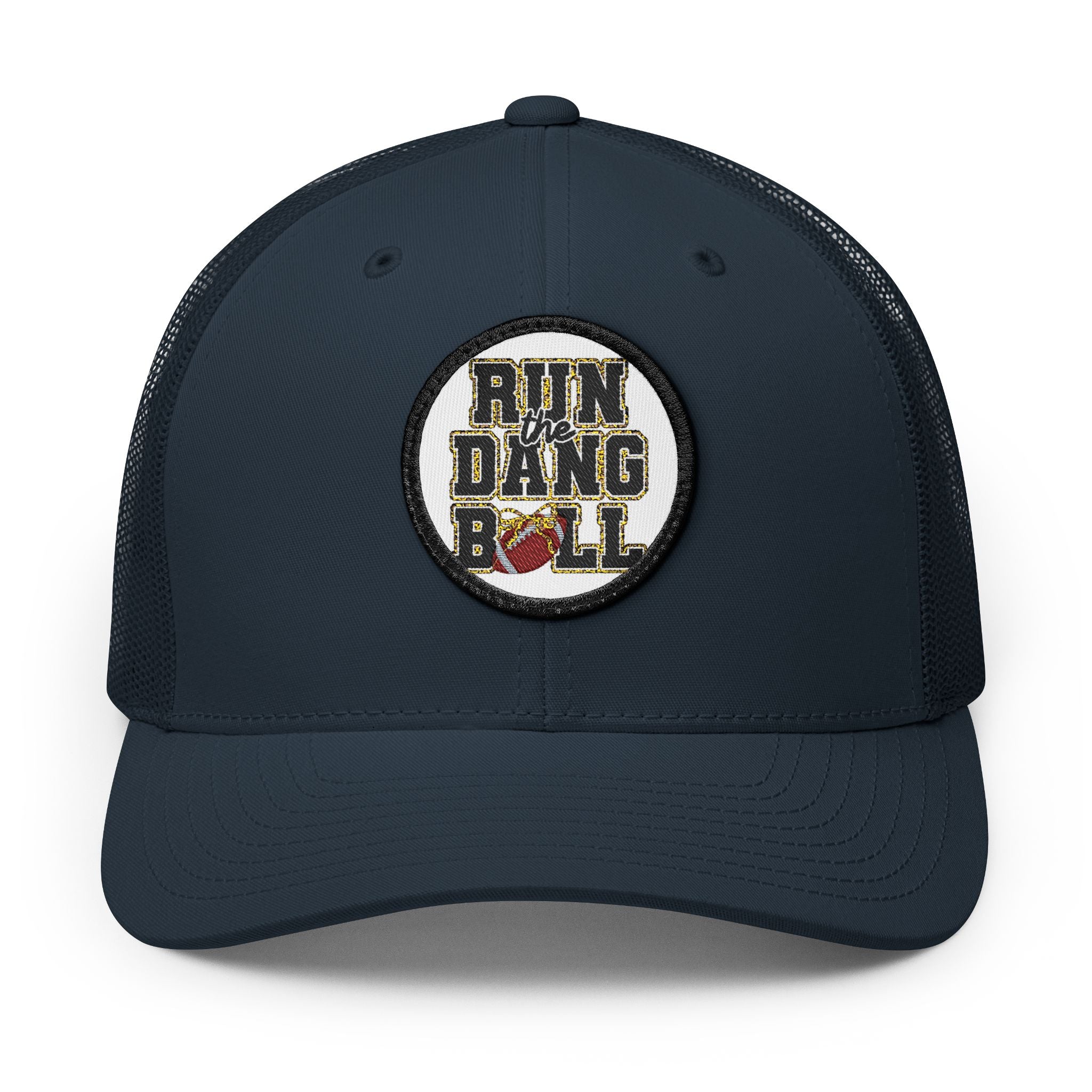 Trucker Hat — 'Run Dang Roll' Embroidered Patch Snapback