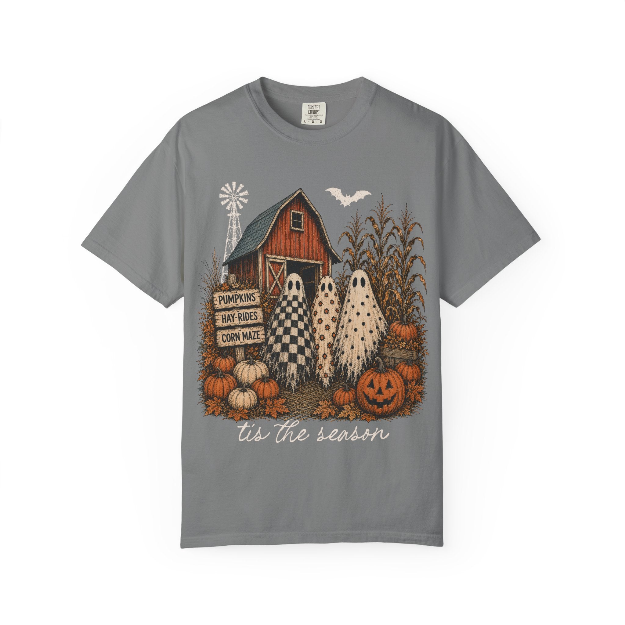 Halloween Ghosts on the Farm T-Shirt