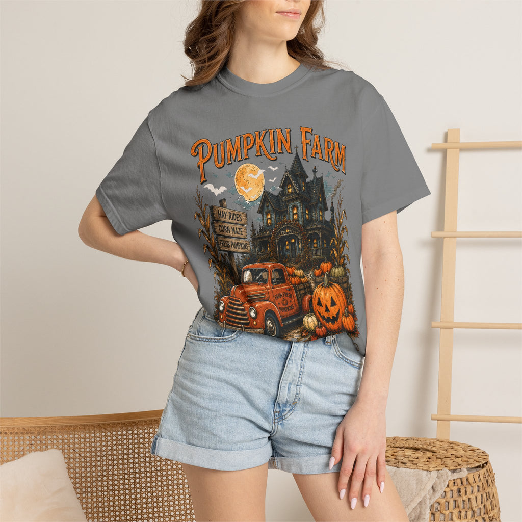 Pumpkin Farm Vintage Halloween T-Shirt