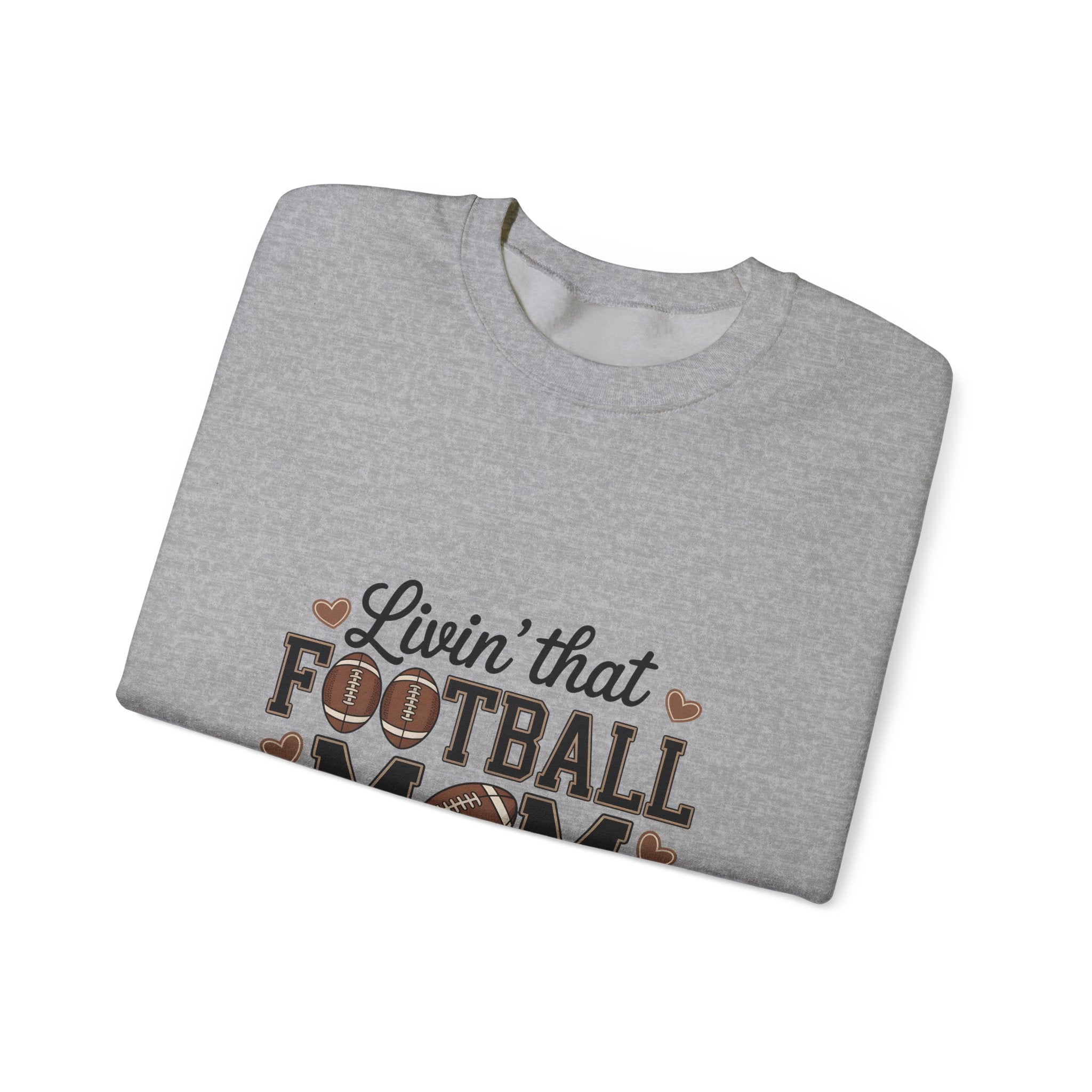 "Livin' That Football Mom Life" Crewneck