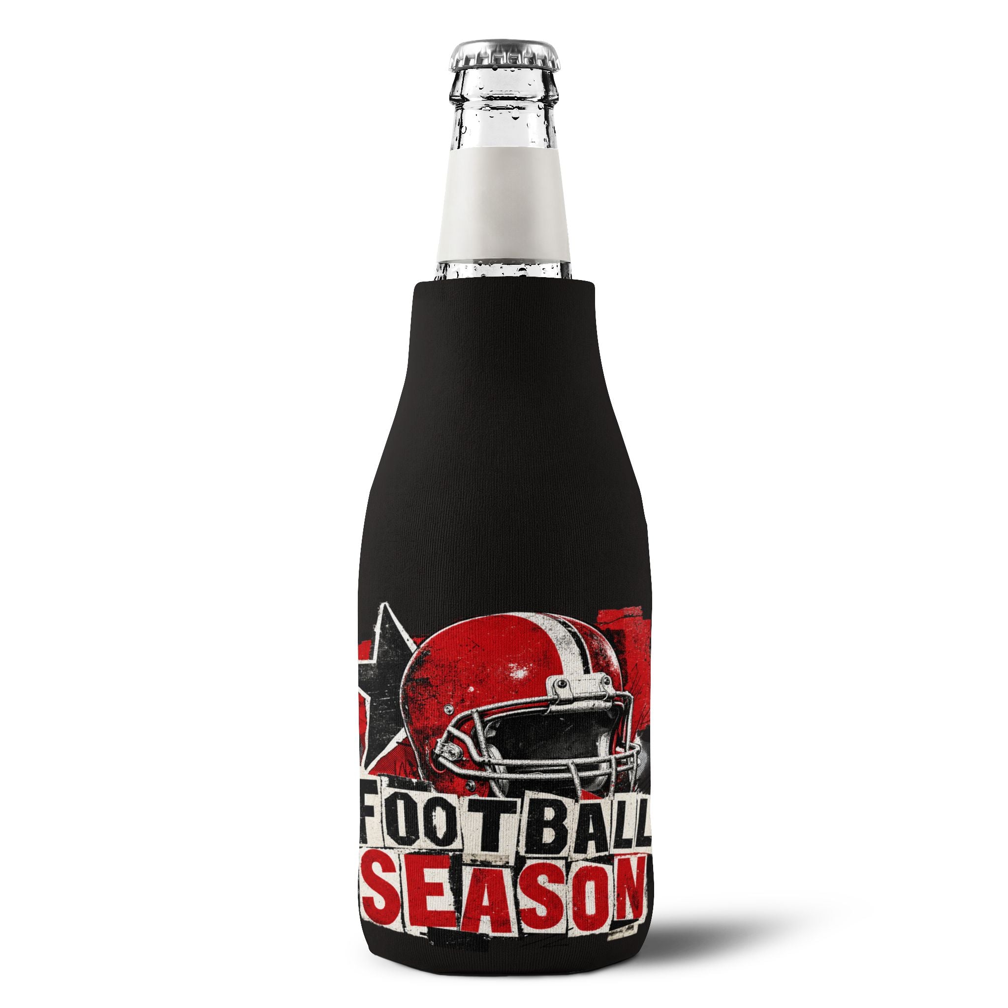 Football Season Zip-Up Bottle Cooler