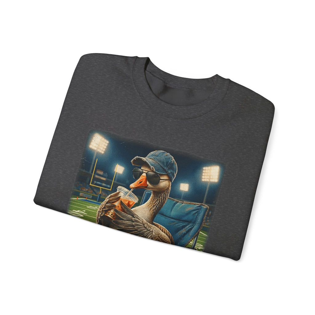 Crewneck Sweatshirt - 'I Live Here Now' Goose Stadium Graphic