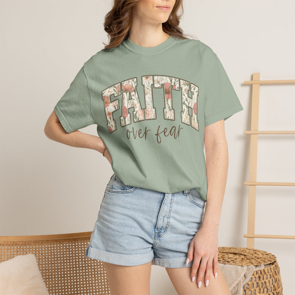 Faith Over Fear Floral T-Shirt