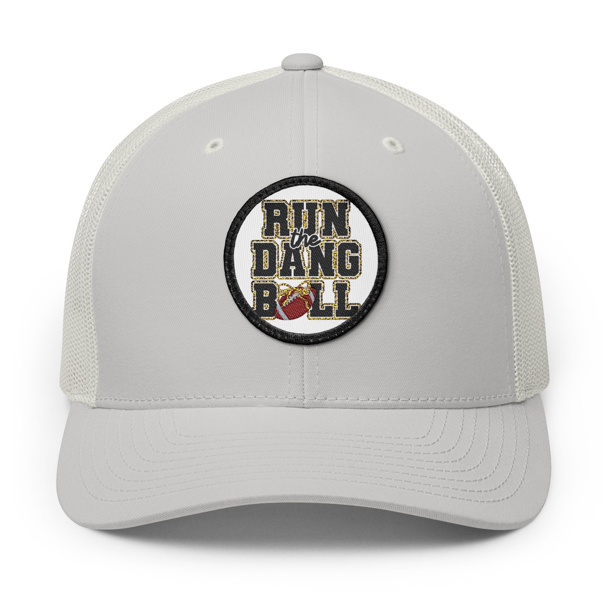 Trucker Hat — 'Run Dang Roll' Embroidered Patch Snapback