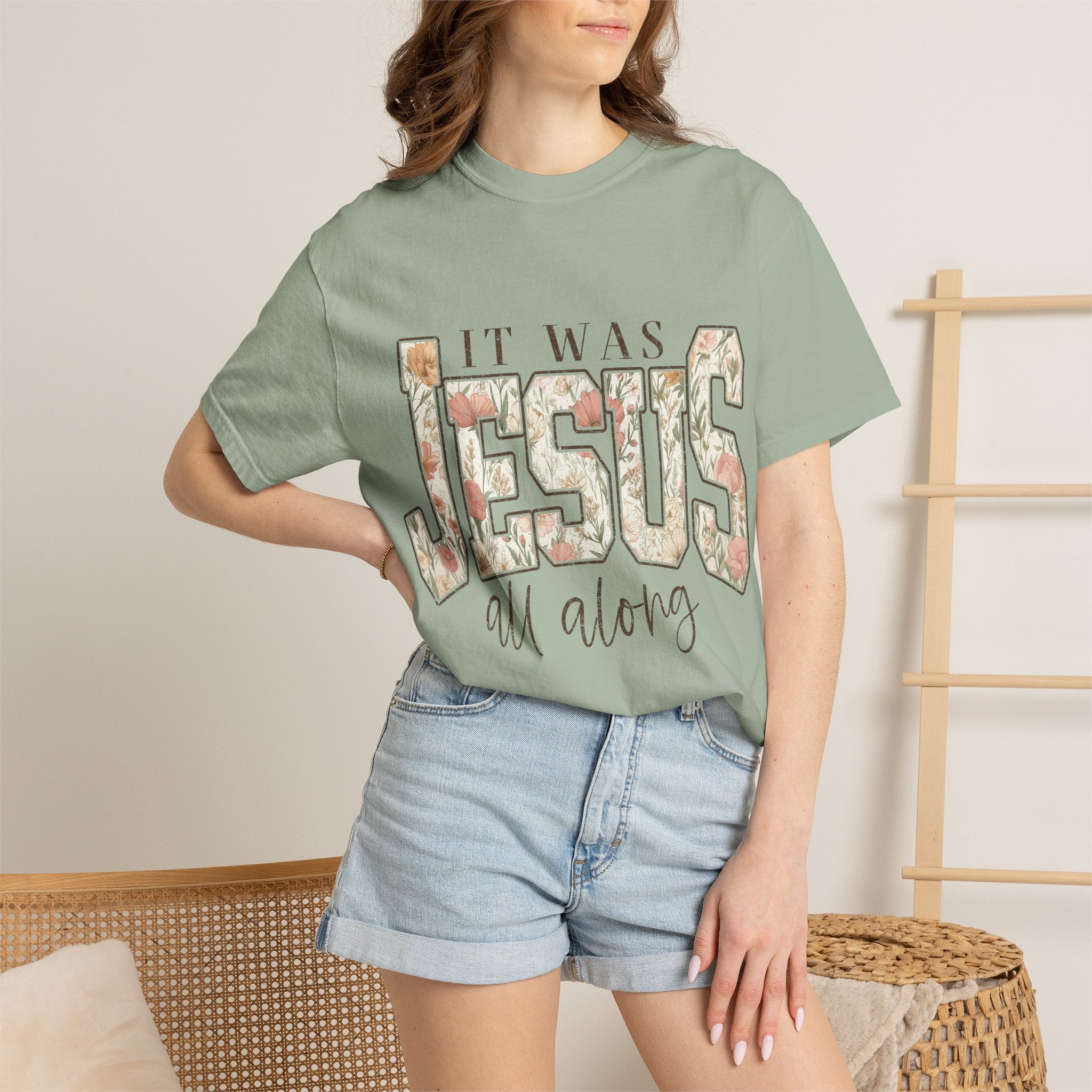 Jesus Floral T-Shirt