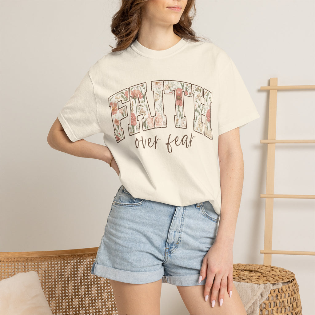 Faith Over Fear Floral T-Shirt