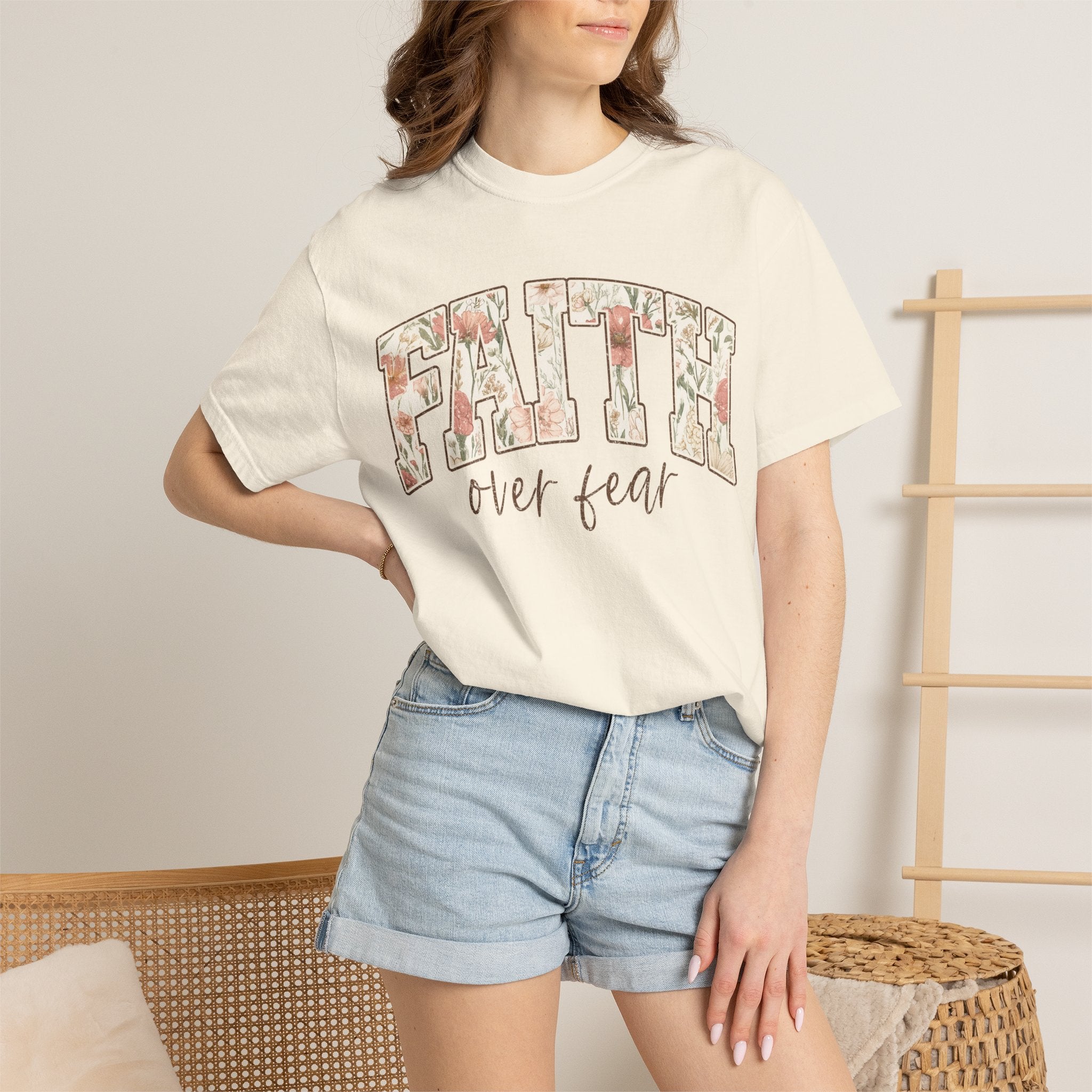Faith Over Fear Floral T-Shirt