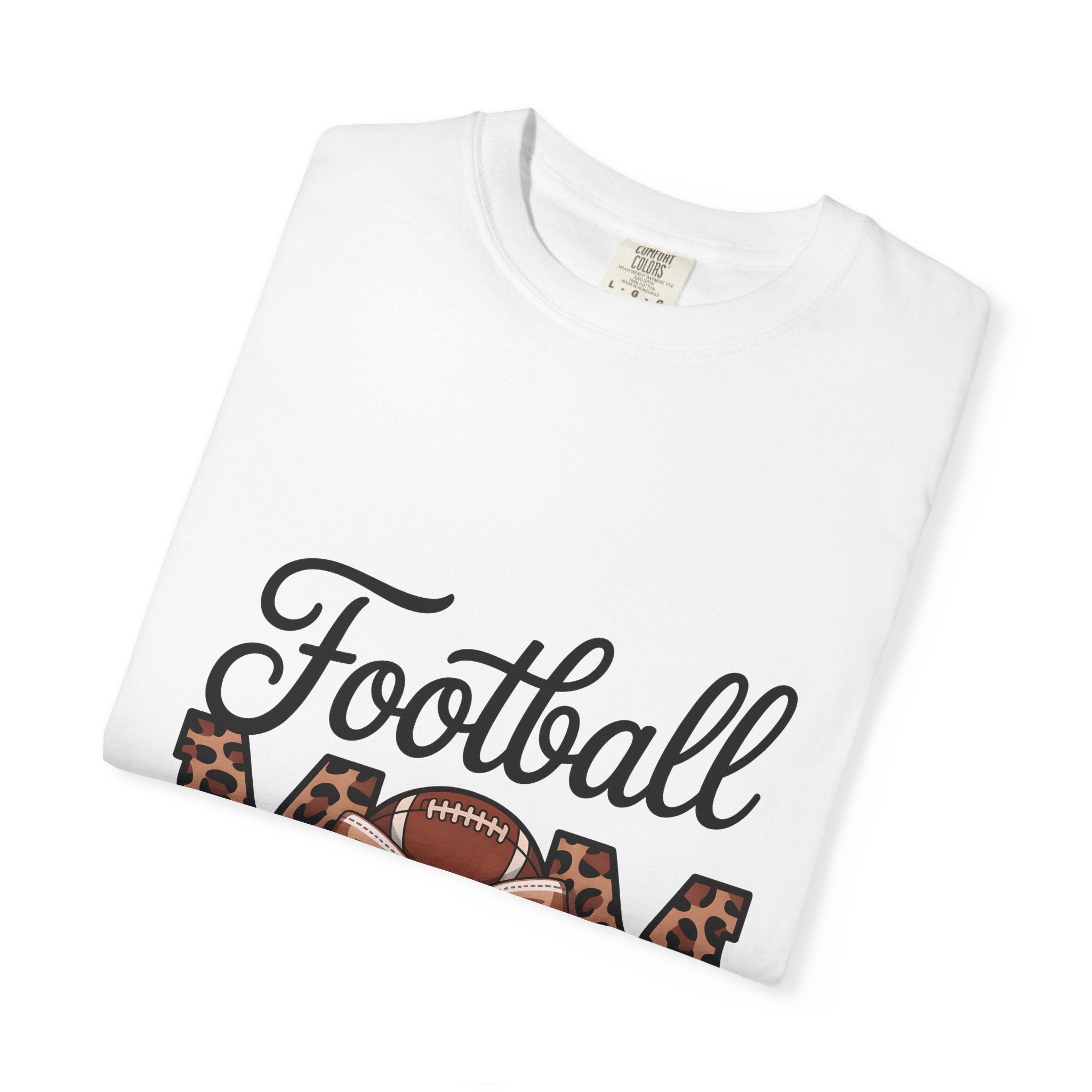 Leopard Print "Football MOM" Front & "Love You to the End Zone and Back" Back