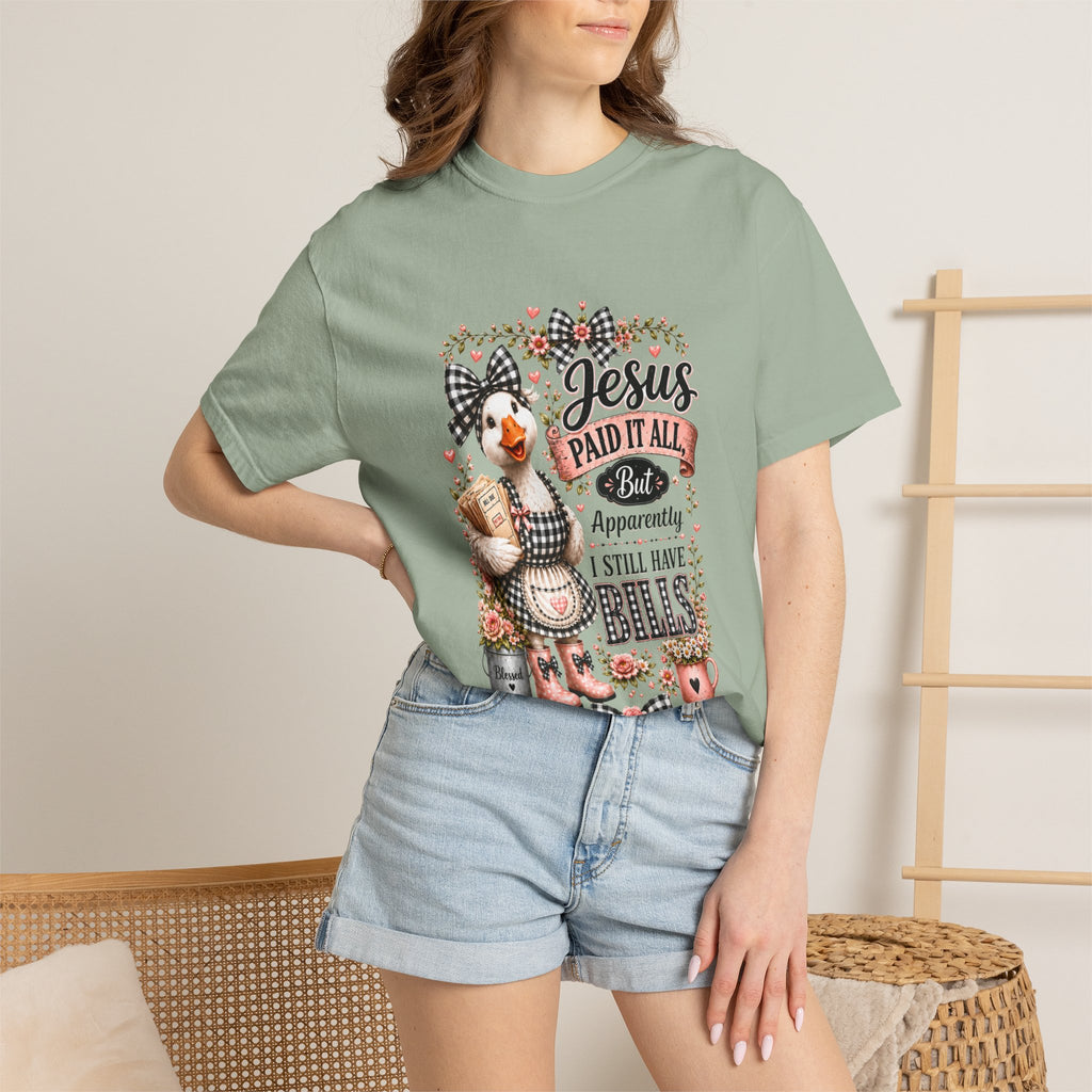Jesus Paid It All Bell Farmhouse T-Shirt