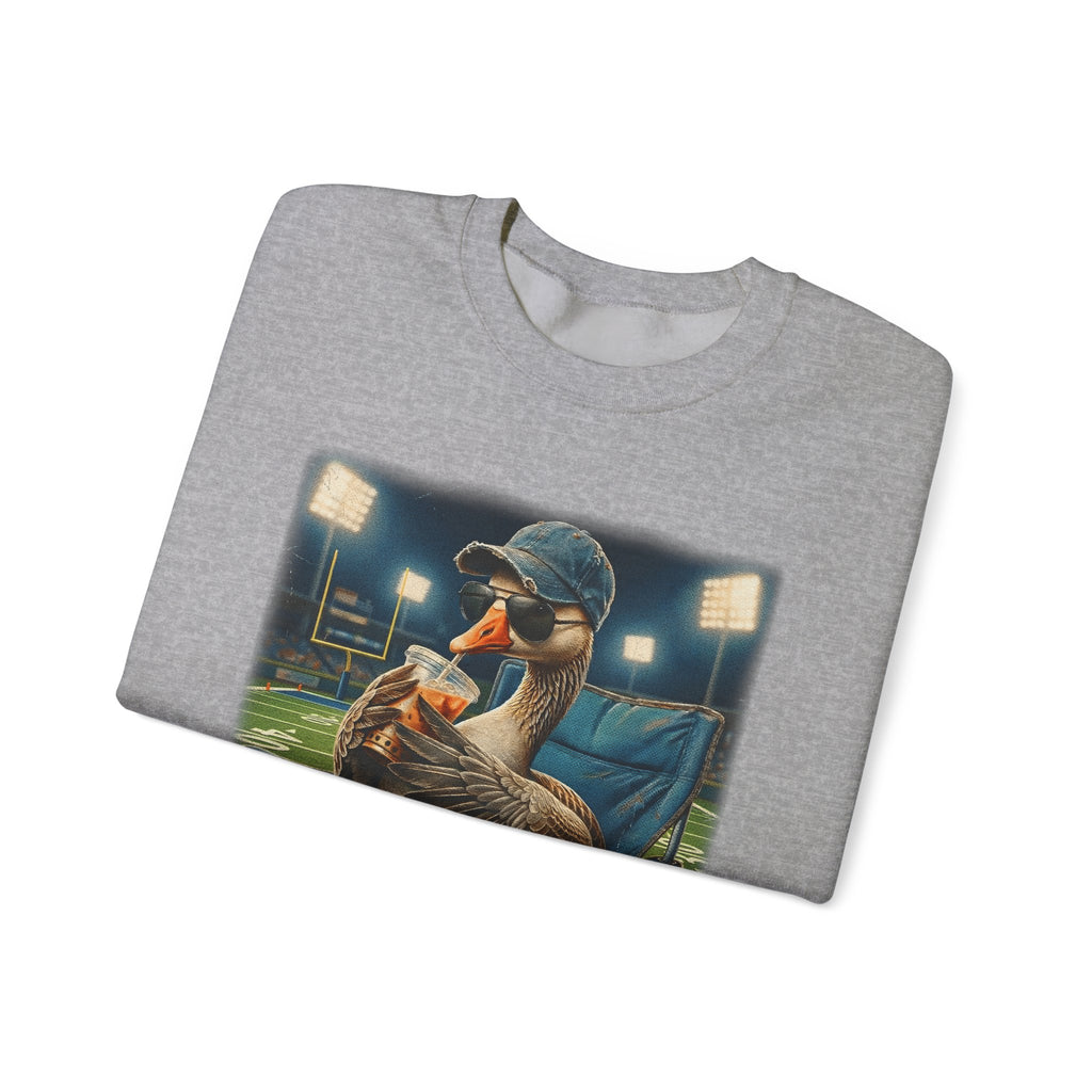 Crewneck Sweatshirt - 'I Live Here Now' Goose Stadium Graphic