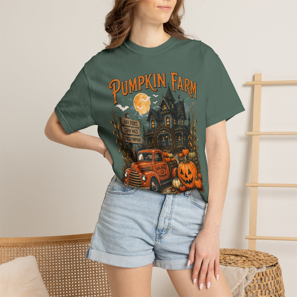 Pumpkin Farm Vintage Halloween T-Shirt